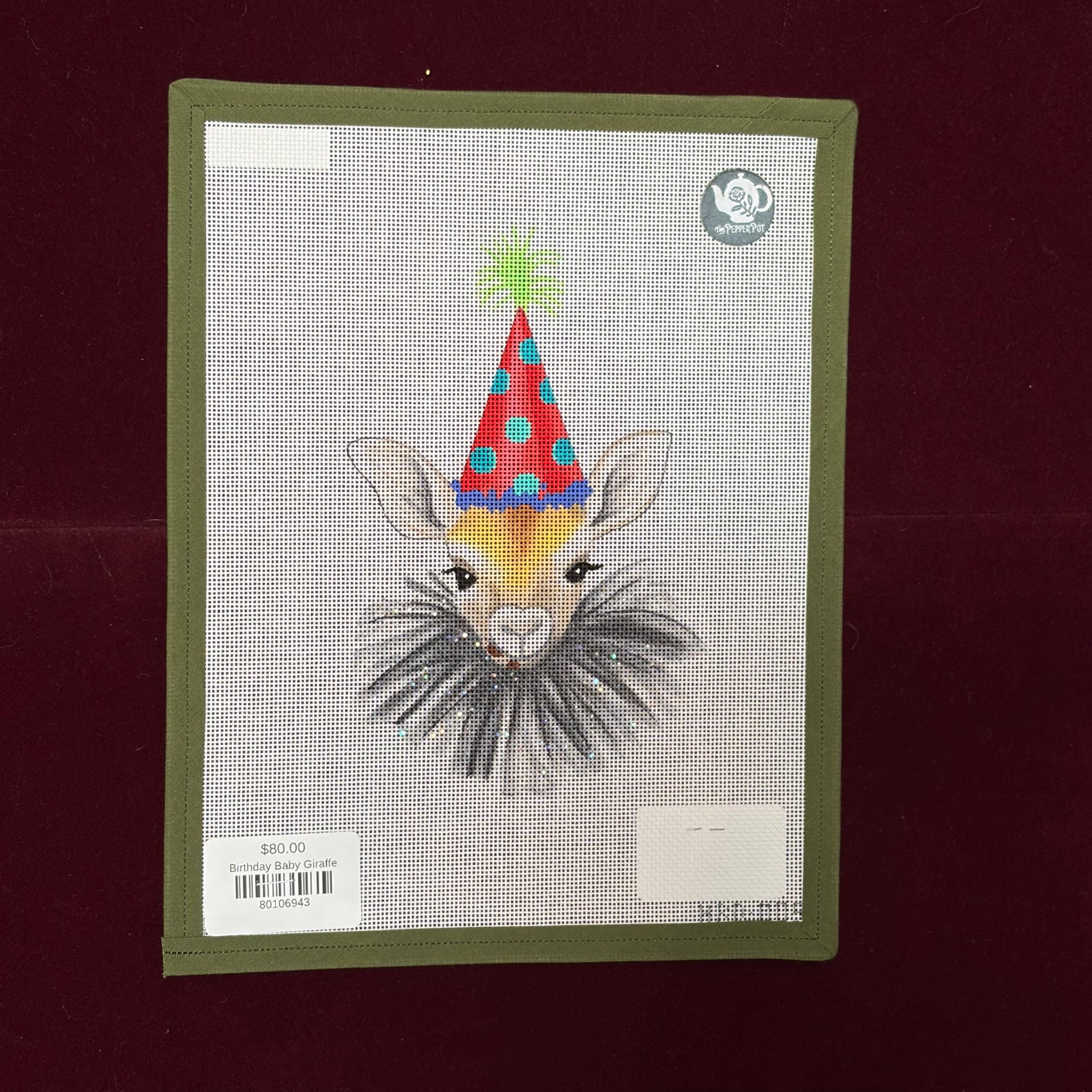Birthday Baby Giraffe-Canvas-Colors of Praise-The Pepper Pot