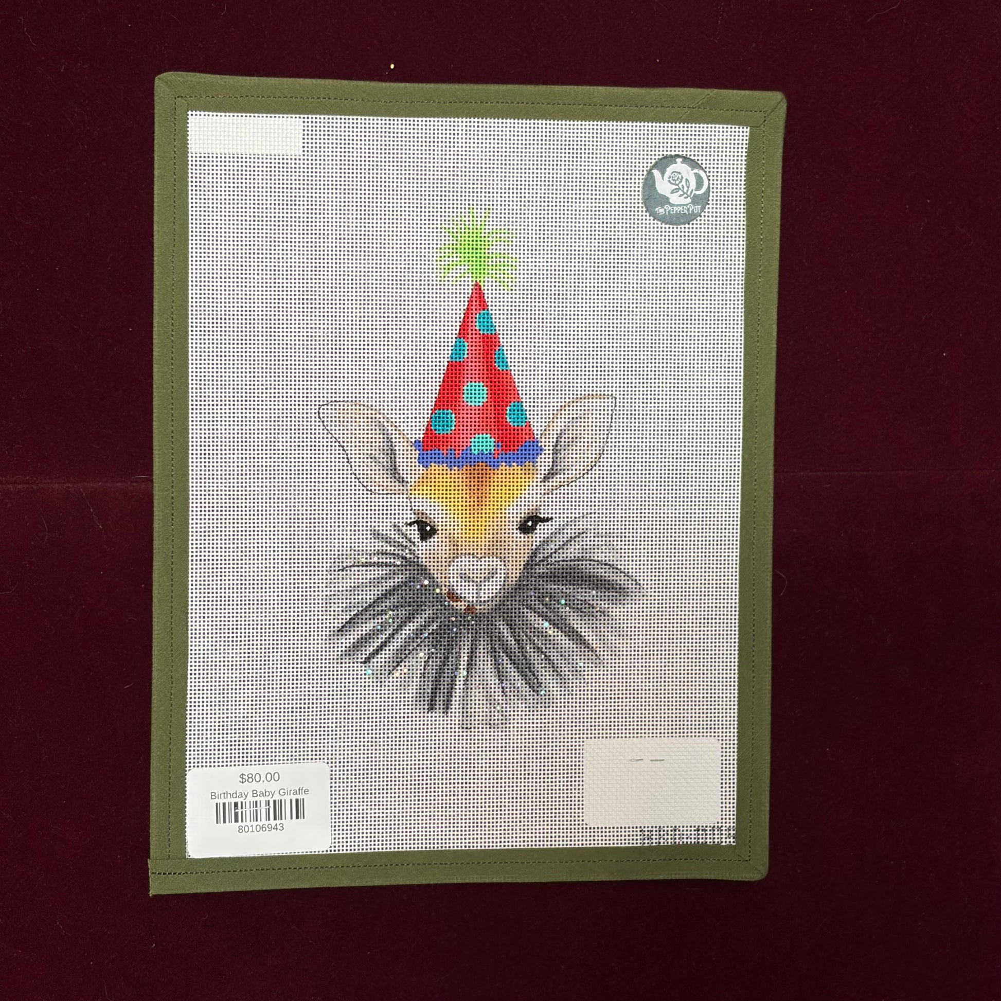 Birthday Baby Giraffe-Canvas-Colors of Praise-The Pepper Pot