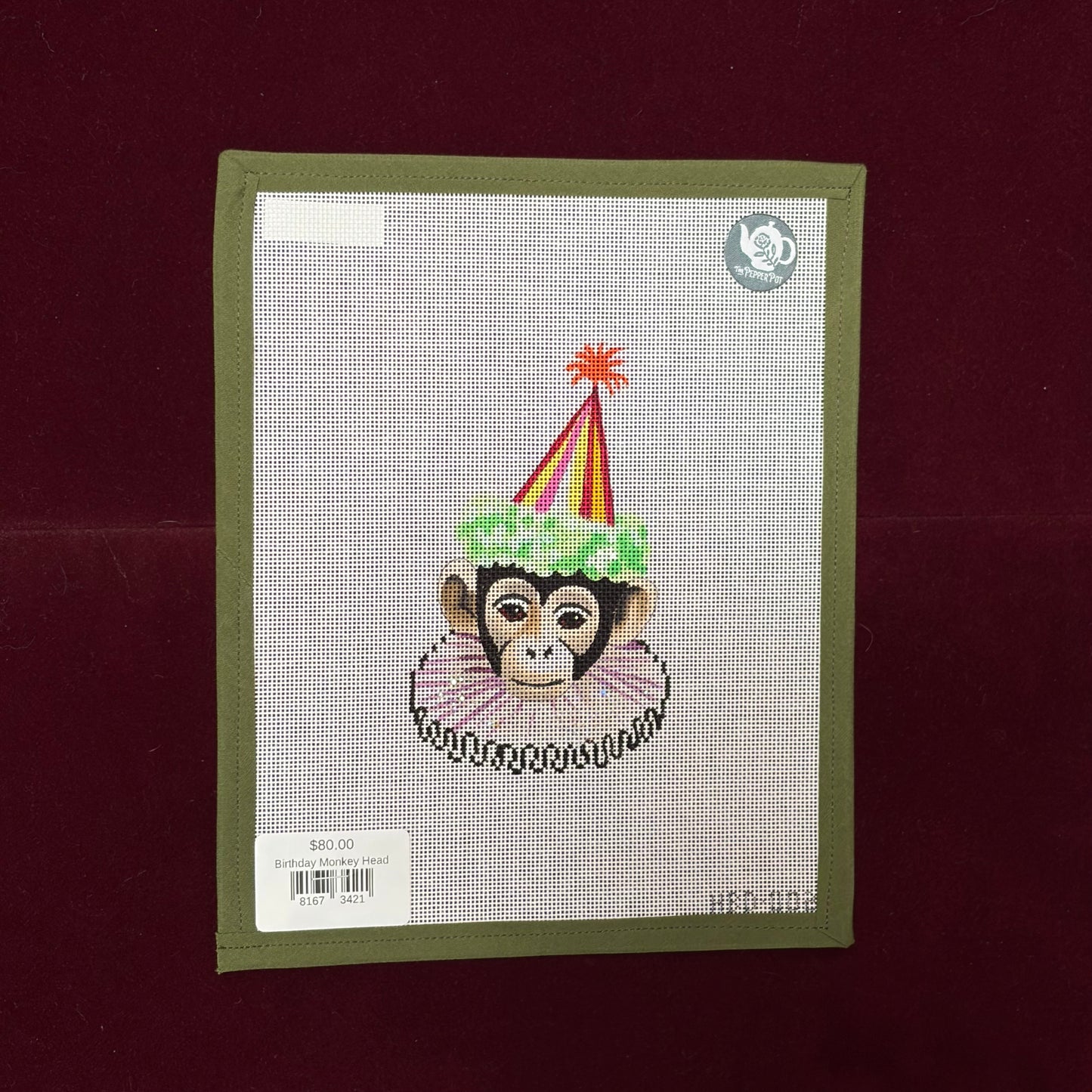 Birthday Monkey Head-Canvas-Colors of Praise-The Pepper Pot