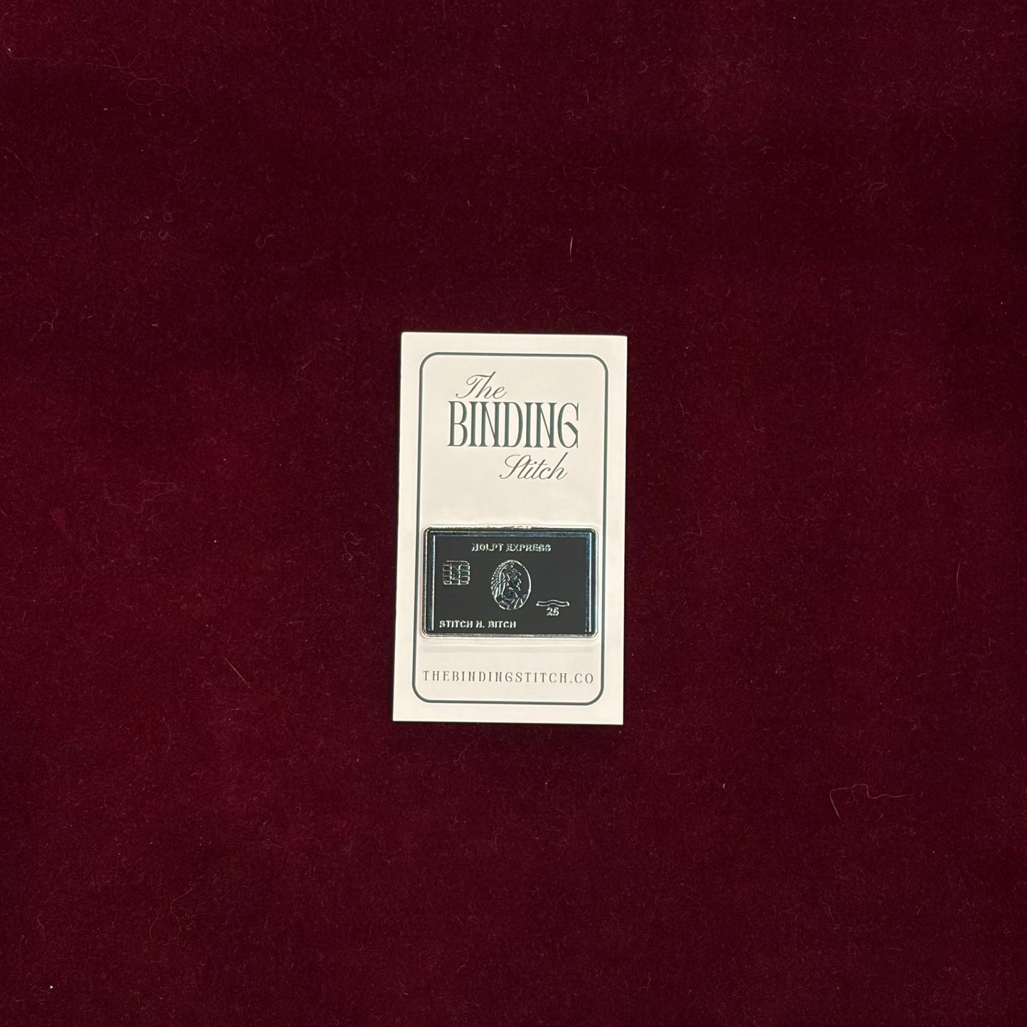 Black Card Needle Minder-Accessories-The Binding Stitch-The Pepper Pot