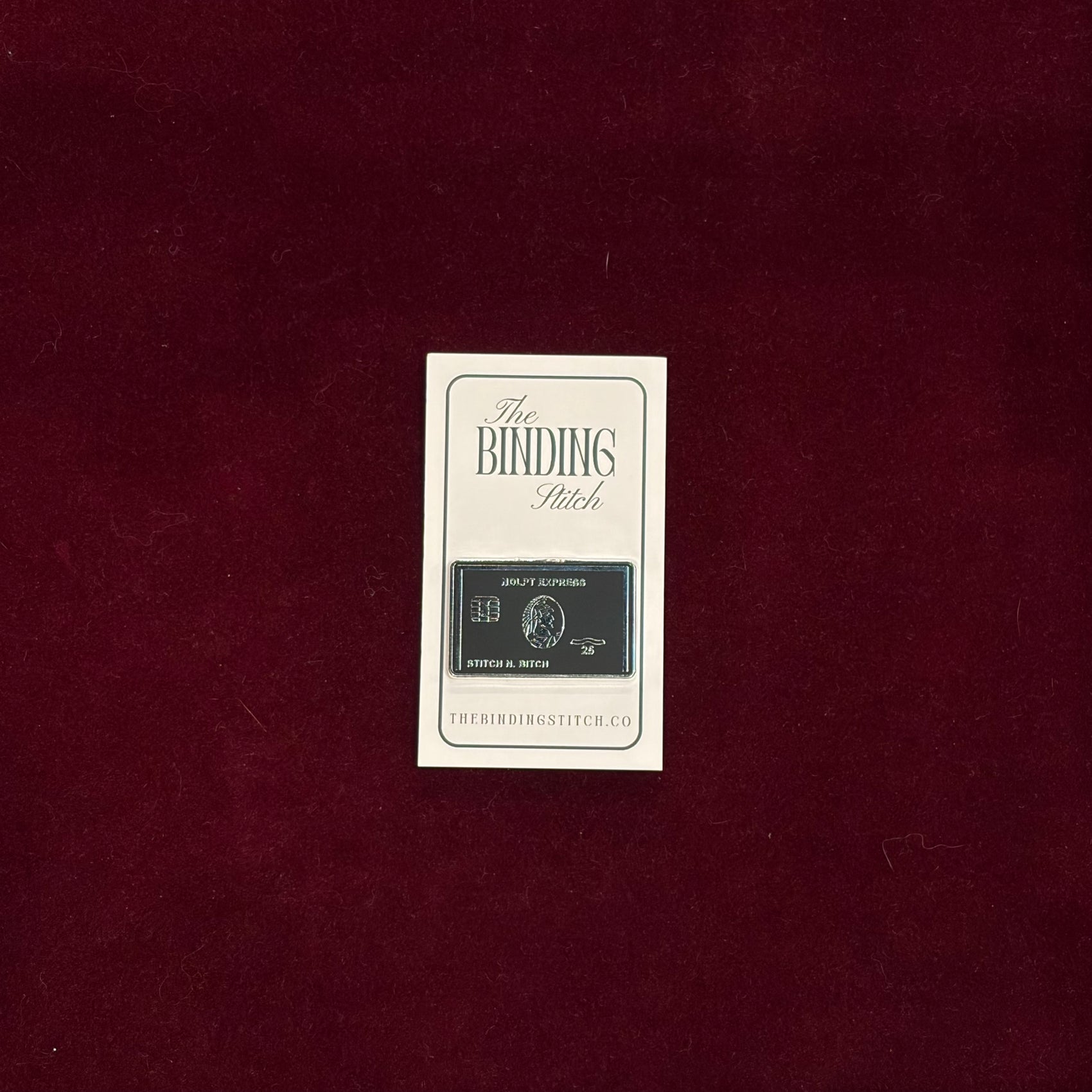 Black Card Needle Minder-Accessories-The Binding Stitch-The Pepper Pot
