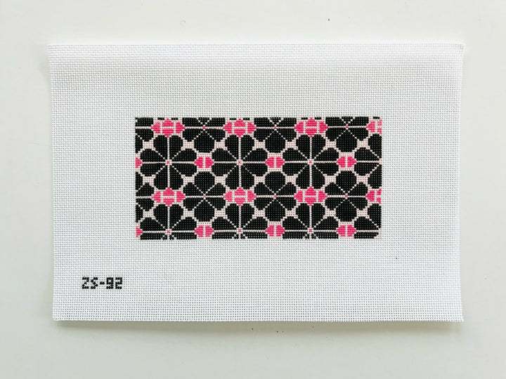 Black Poppy Pattern August Trunk Show-Needlepoint Canvas-KCN Designers-The Pepper Pot Barrington, IL