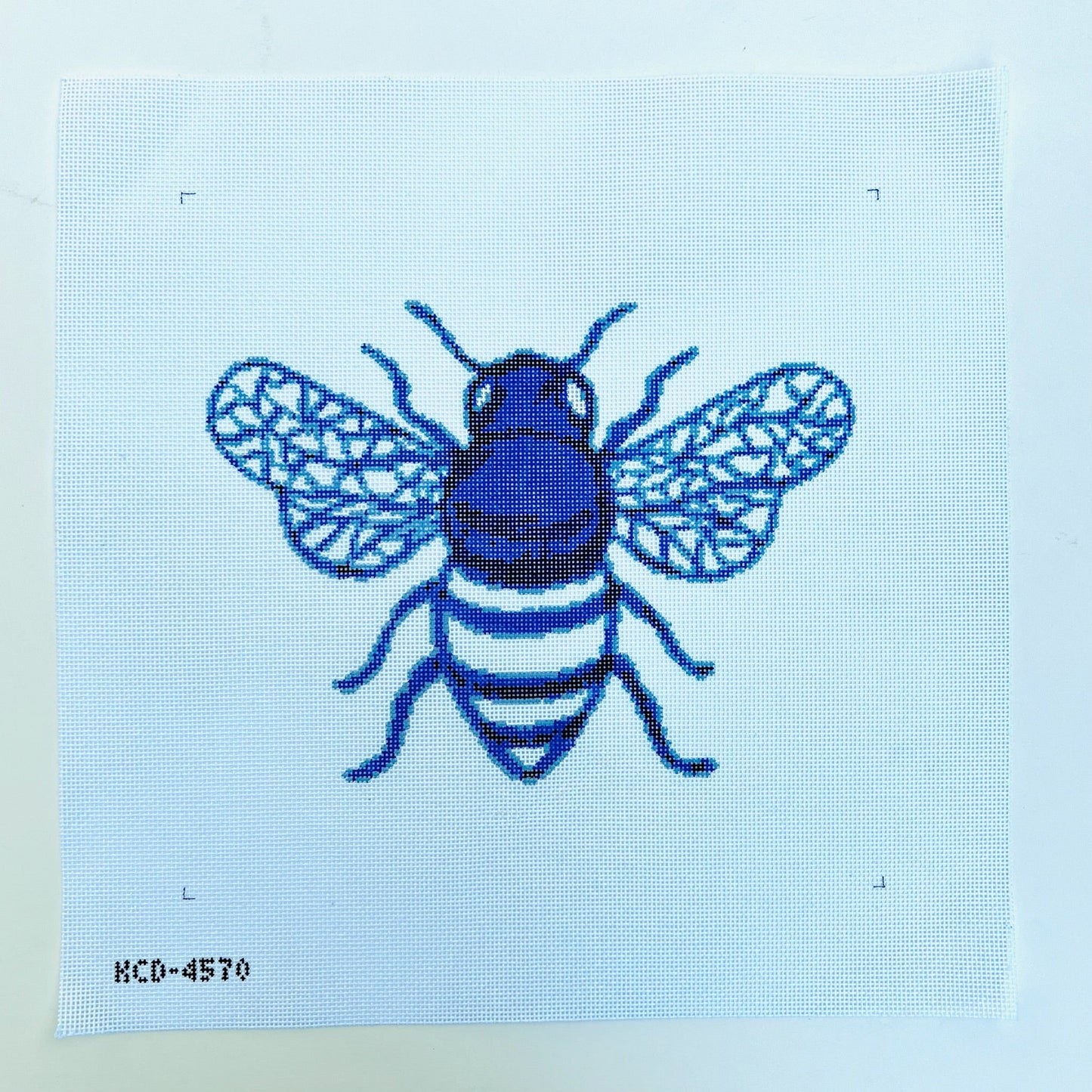 Blue Bee August Trunk Show-Needlepoint Canvas-KCN Designers-The Pepper Pot Barrington, IL