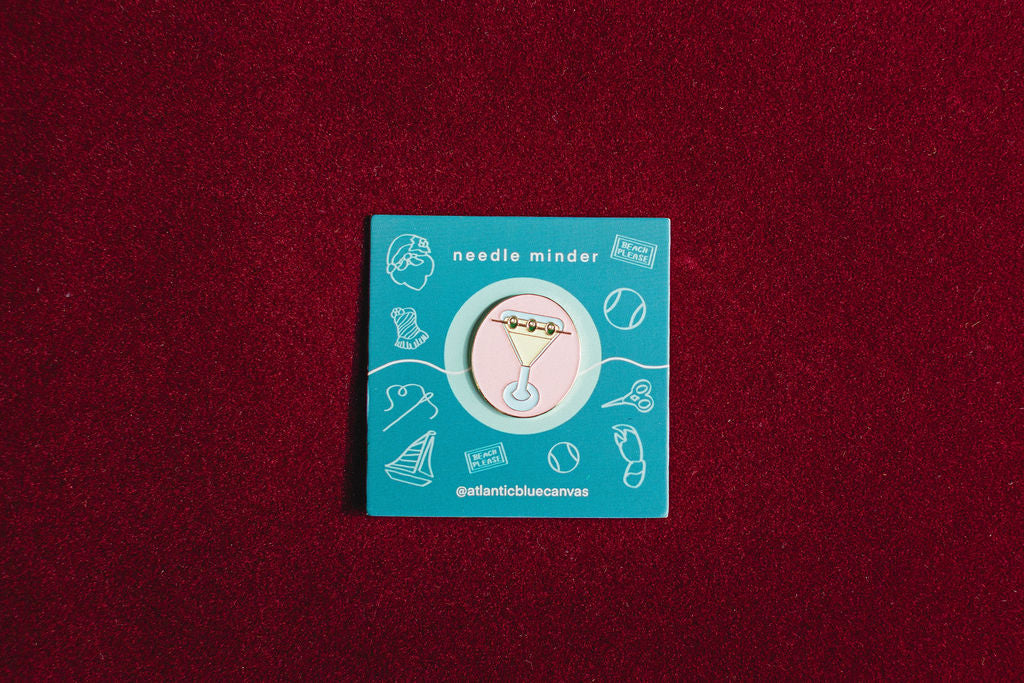 Blue Cheese Martini Needle Minder-Needle Minder-Atlantic Blue Canvas-The Pepper Pot