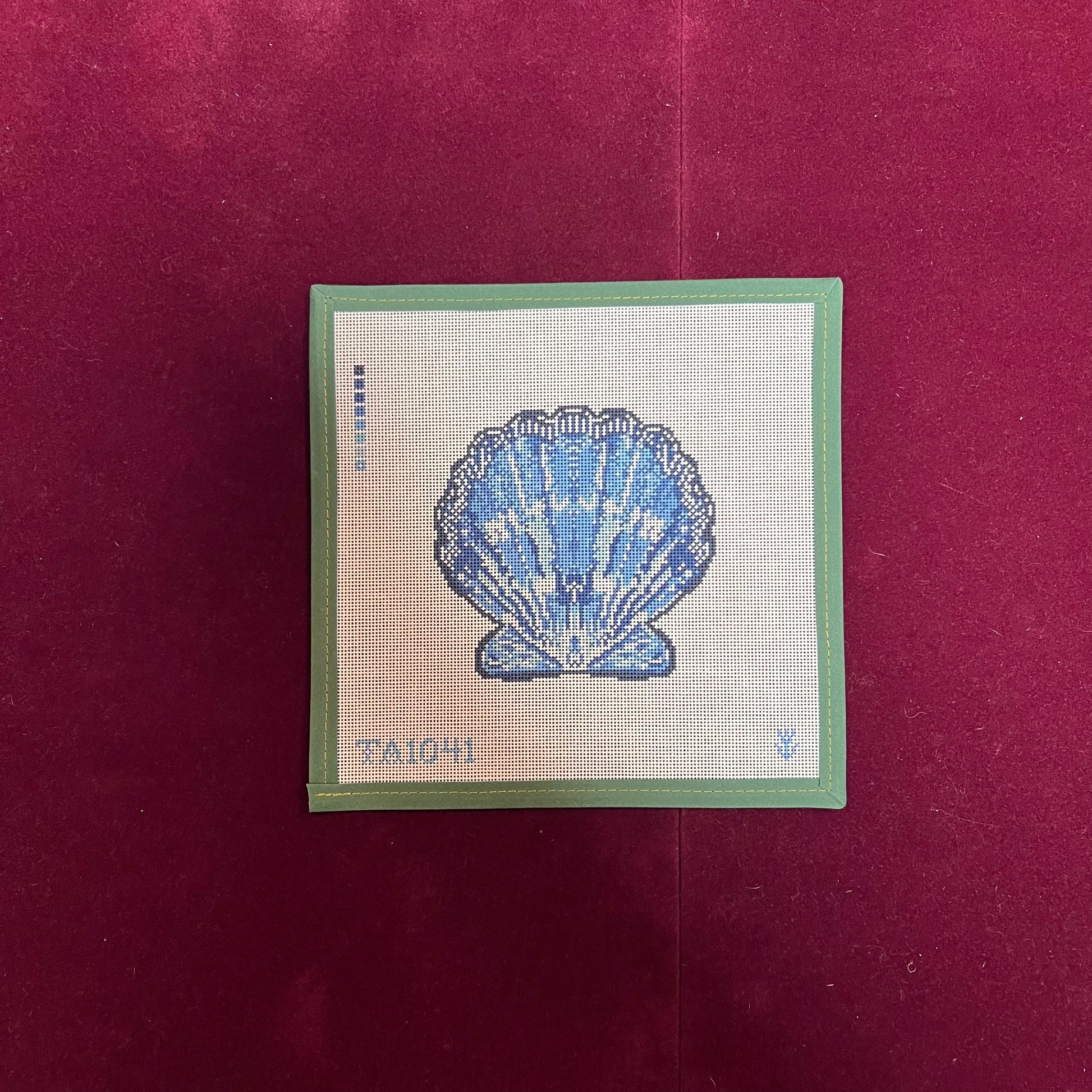 Blue Scallop Ornament-Canvas-Thorn Alexander-The Pepper Pot