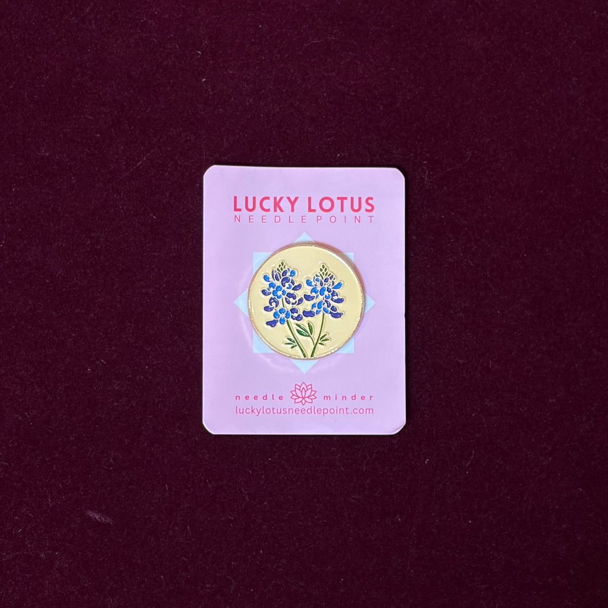 Bluebonnet (Texas) Needle Minder-Needle Minder-Lucky Lotus-The Pepper Pot