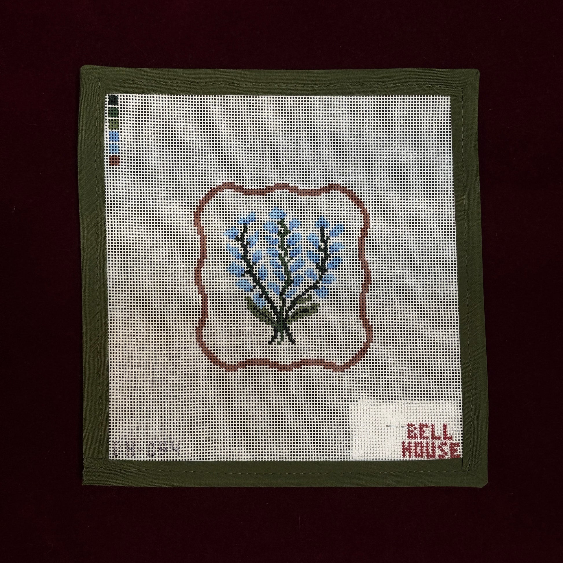 Bluebonnets-Needlepoint Canvas-Bell House Designs-The Pepper Pot Barrington, IL