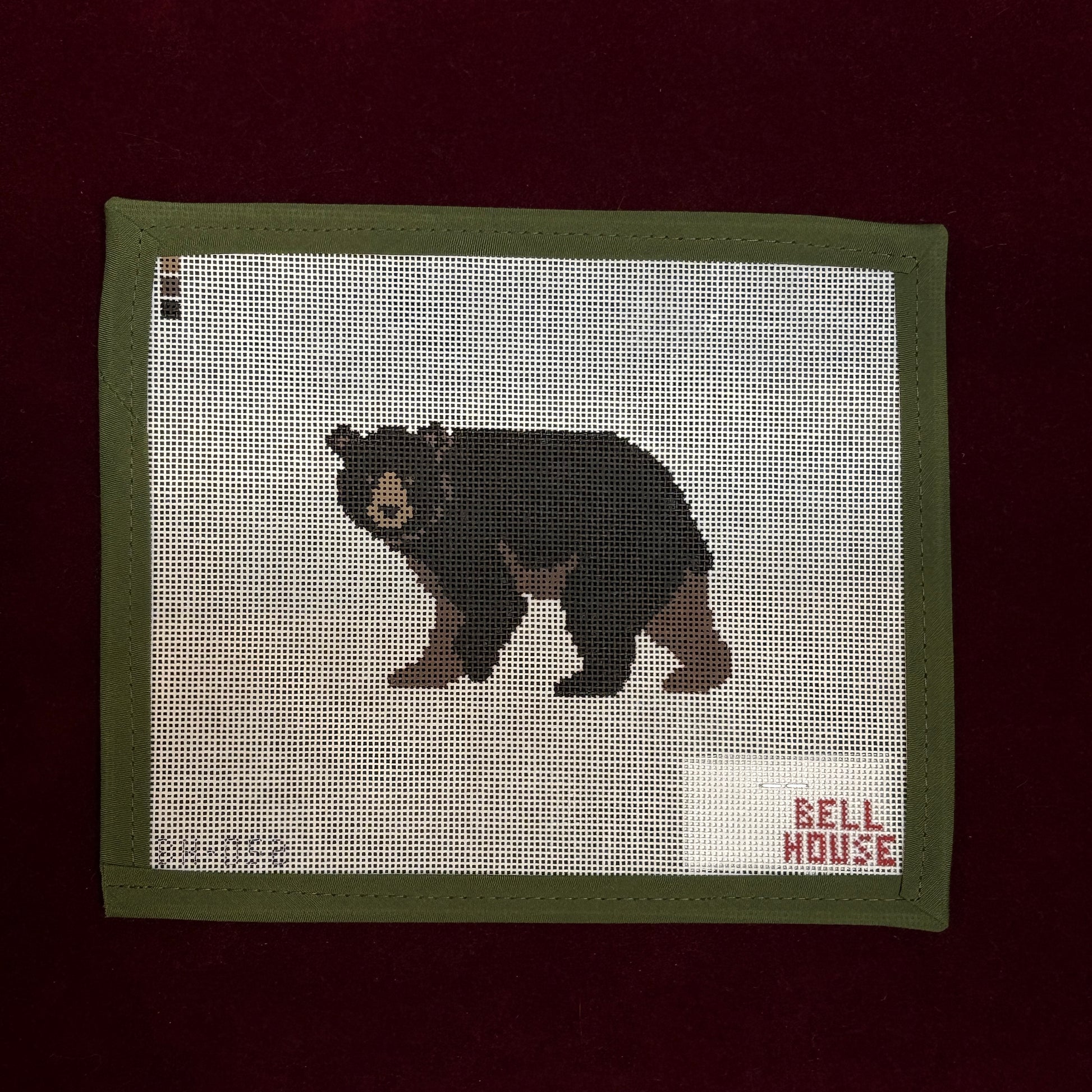Brown Bear-Needlepoint Canvas-Bell House Designs-The Pepper Pot Barrington, IL