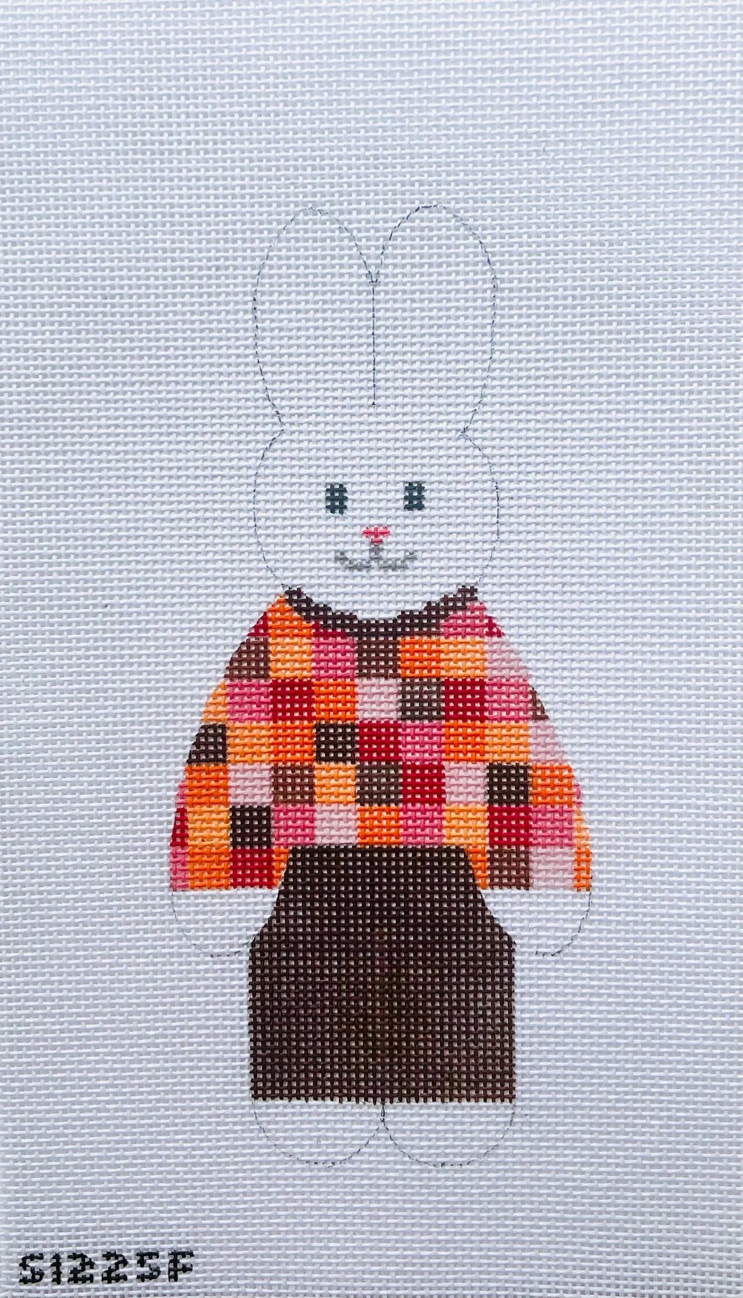 Brown Pants Bunny August Trunk Show-Needlepoint Canvas-KCN Designers-The Pepper Pot Barrington, IL