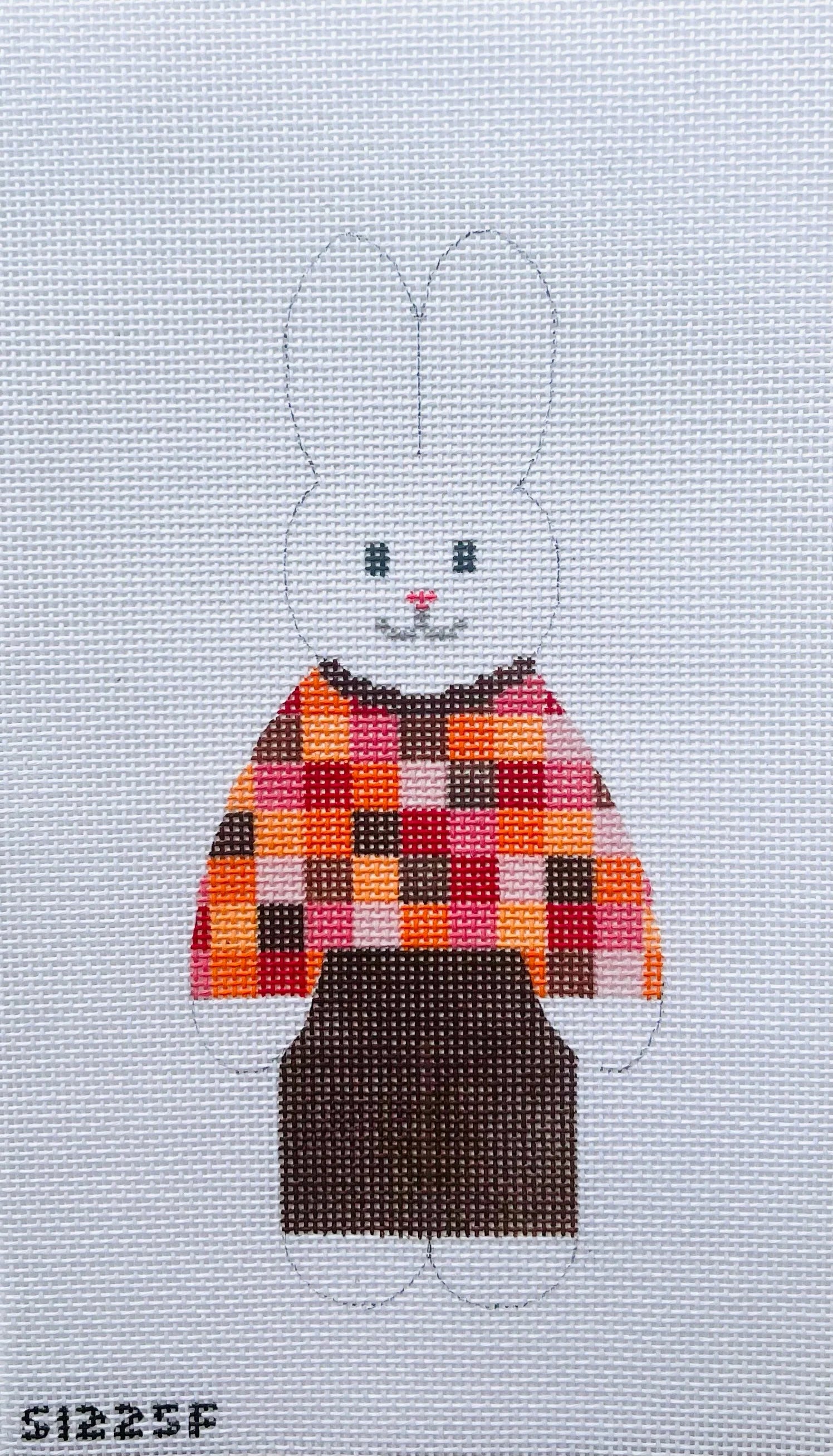 Brown Pants Bunny August Trunk Show-Needlepoint Canvas-KCN Designers-The Pepper Pot Barrington, IL