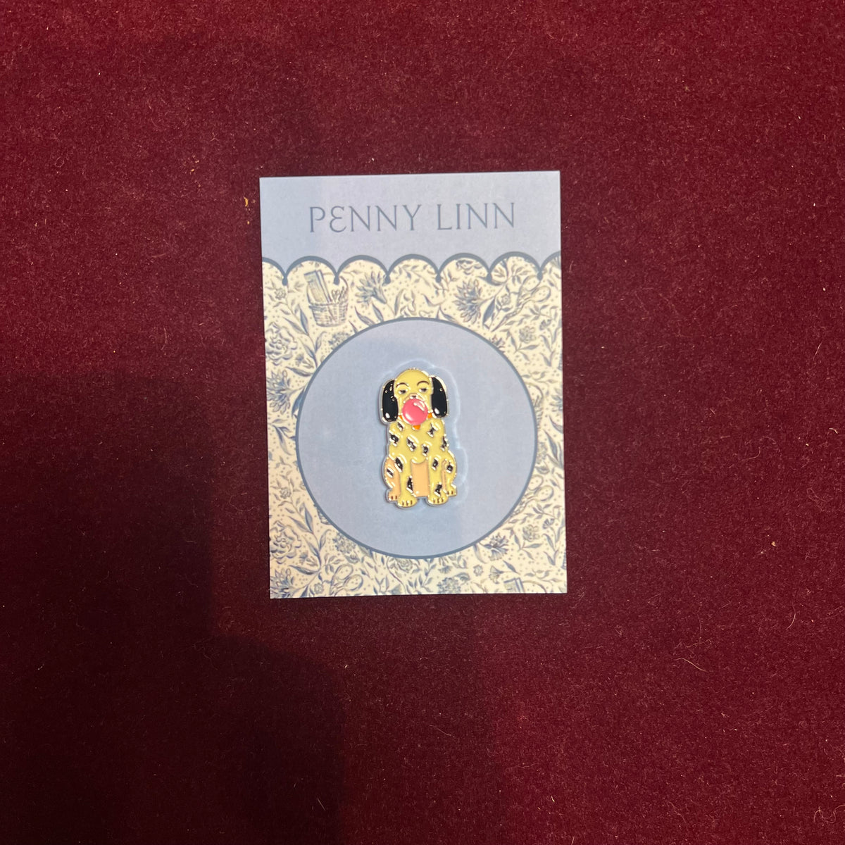Bubblegum Staffy Cream Needle Minder-The Pepper Pot