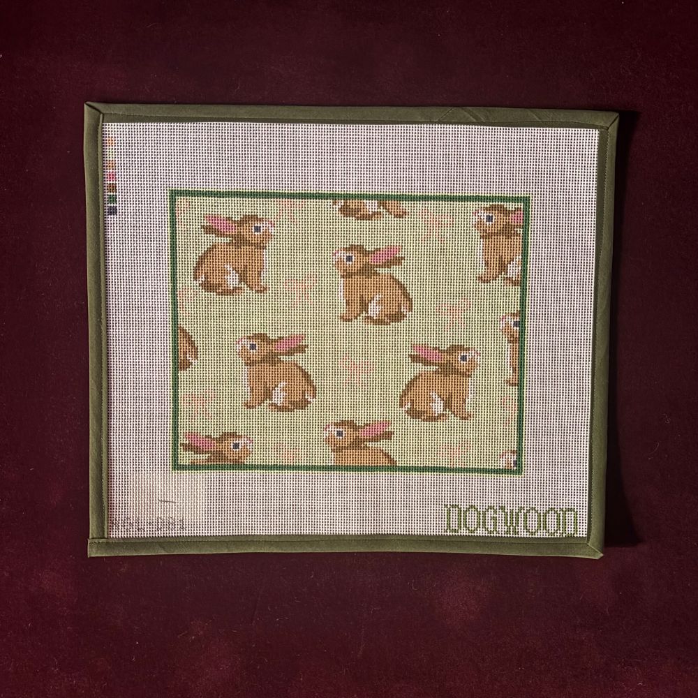 Bunnies & Bows-Needlepoint Canvas-Dogwood Needlepoint-The Pepper Pot Barrington, IL