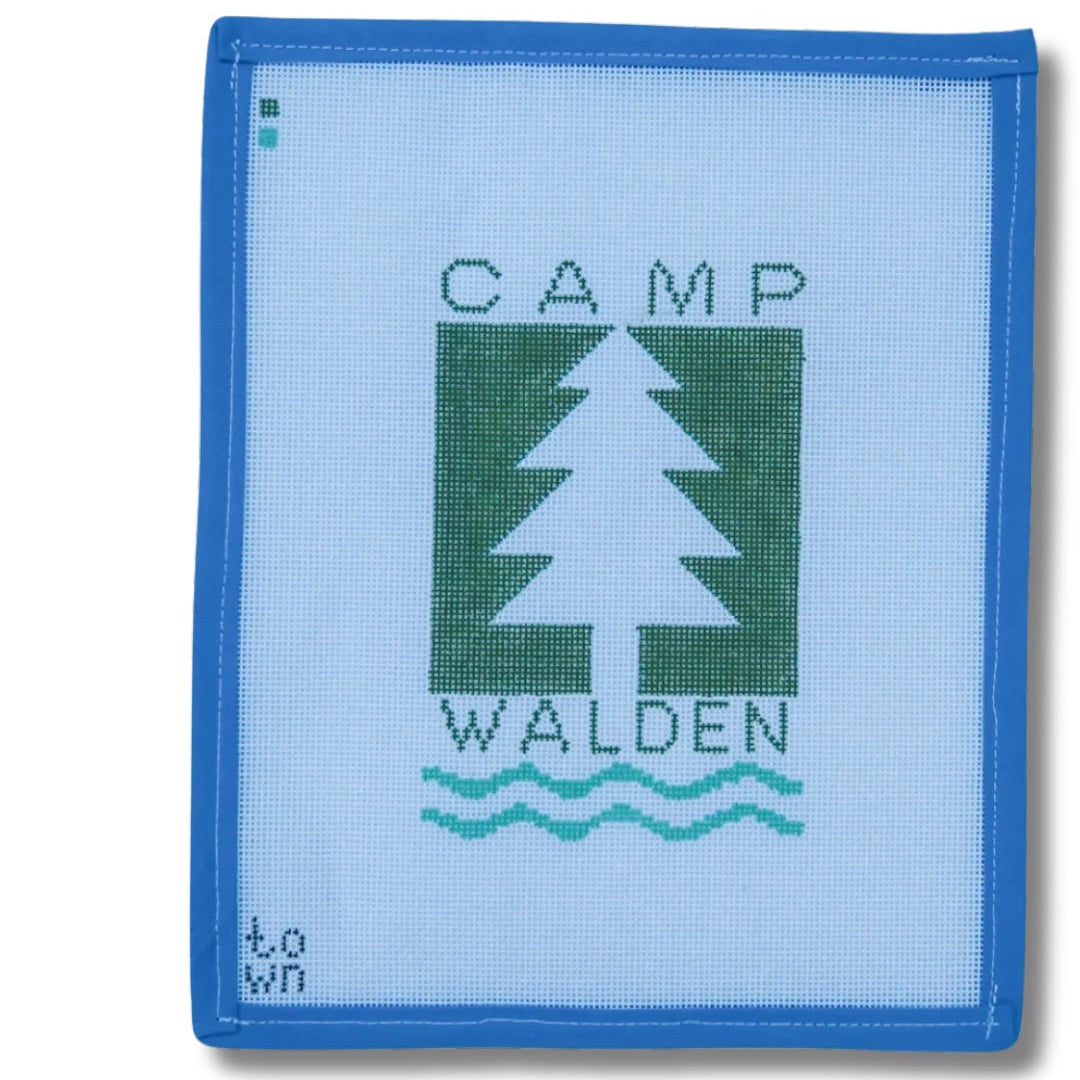 Camp Walden, October Trunk Show-Needlepoint Canvas-Town Stitch-The Pepper Pot Barrington, IL