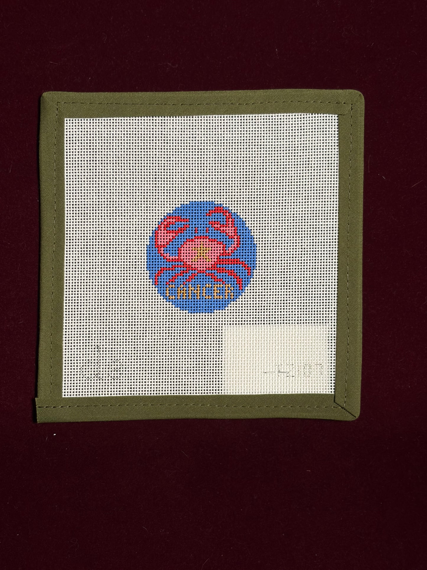 Cancer Tag Design-Canvas-Doolitte Stitchery-The Pepper Pot