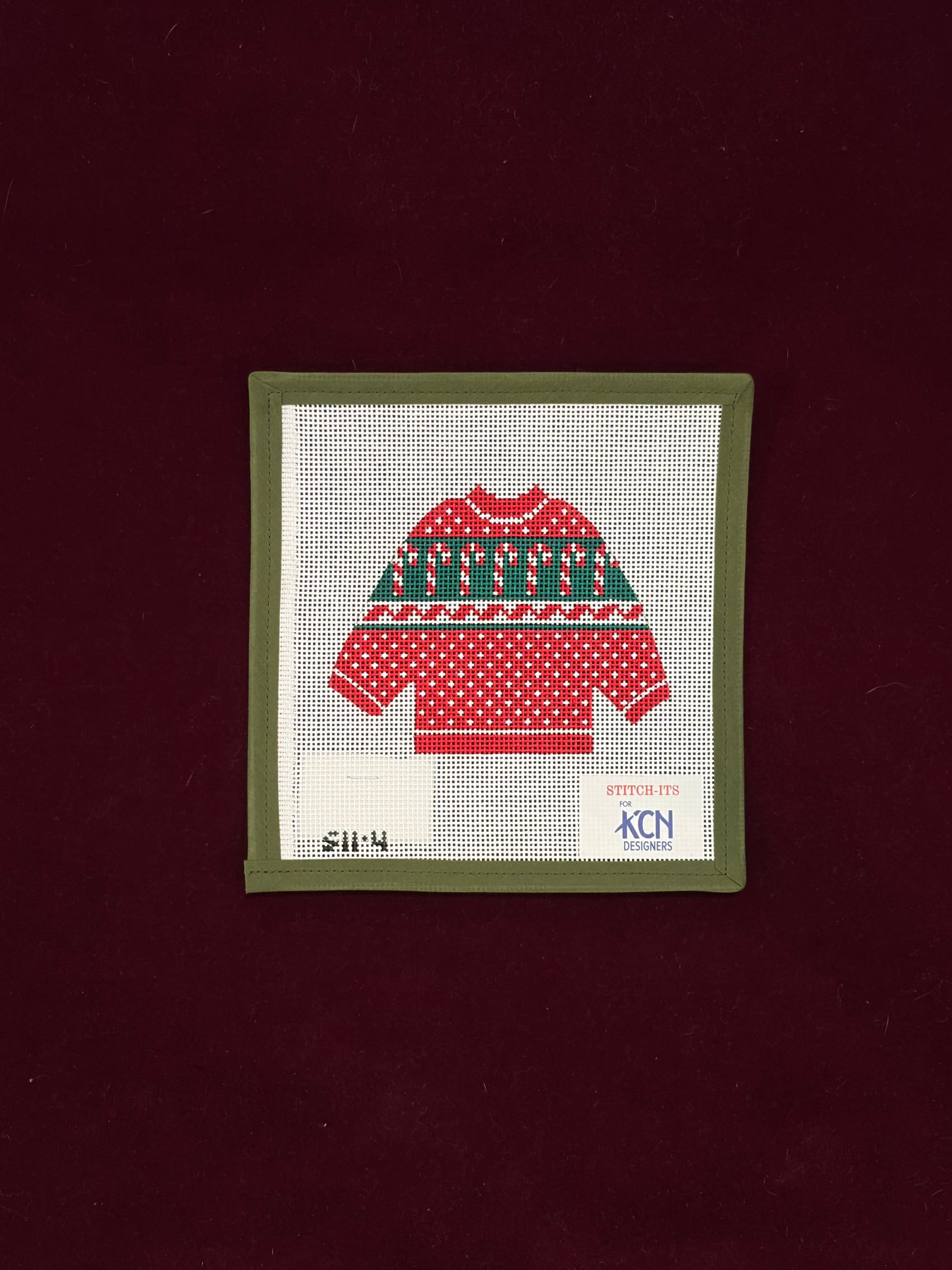 Candy Cane Pullover-Canvas-KCN DESIGNERS-The Pepper Pot
