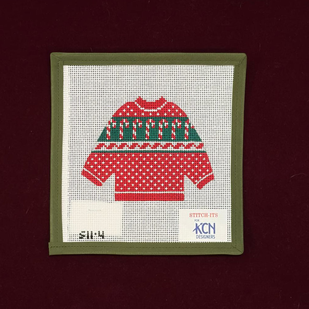 Candy Cane Pullover-Canvas-KCN DESIGNERS-The Pepper Pot