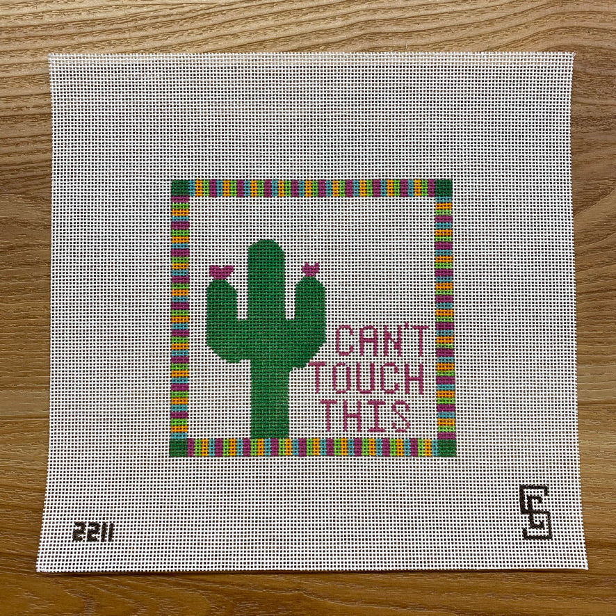 Can't Touch This Canvas August Trunk Show-Needlepoint Canvas-KCN Designers-The Pepper Pot Barrington, IL