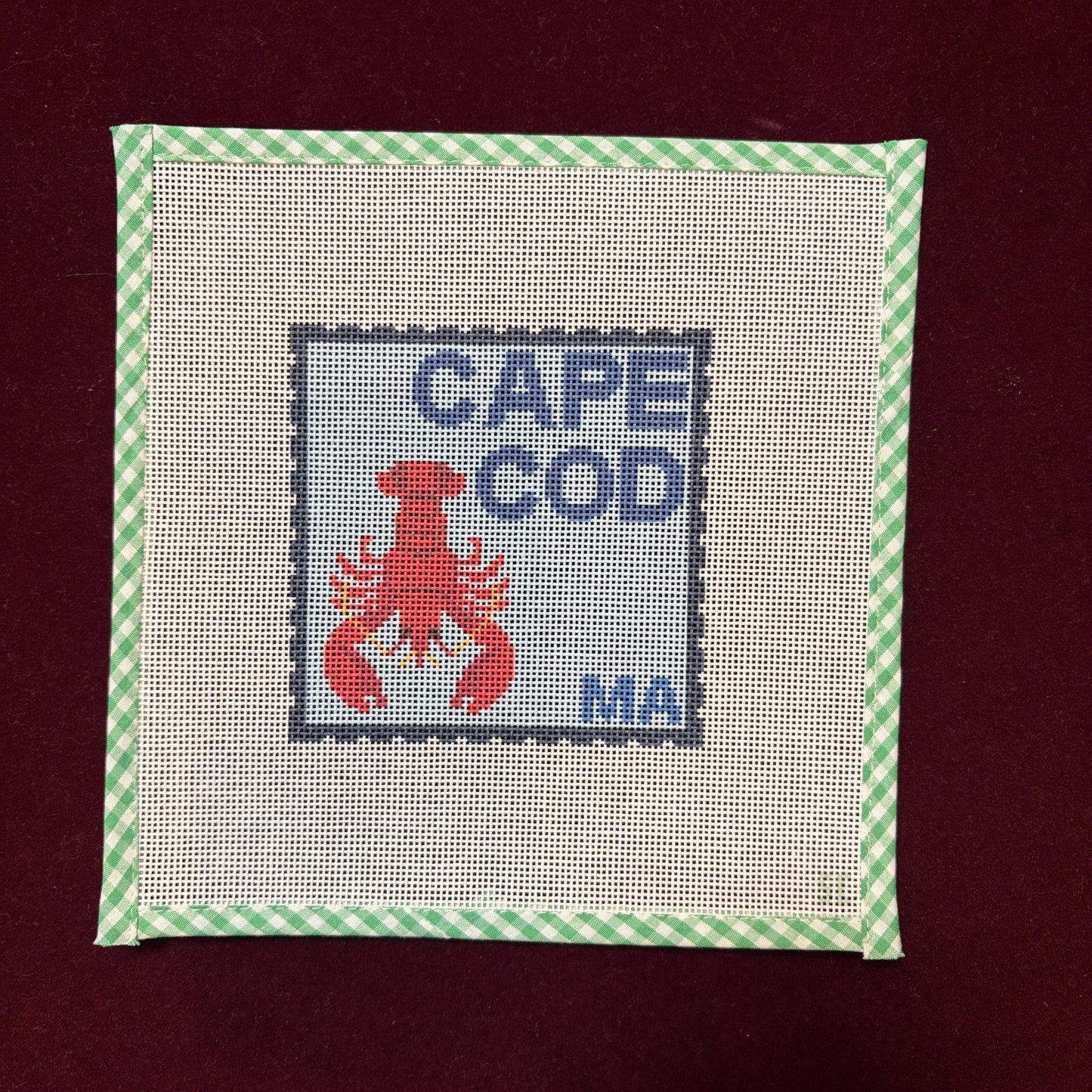 Cape Cod-Needlepoint Canvas-Strawberry Club-The Pepper Pot Barrington, IL