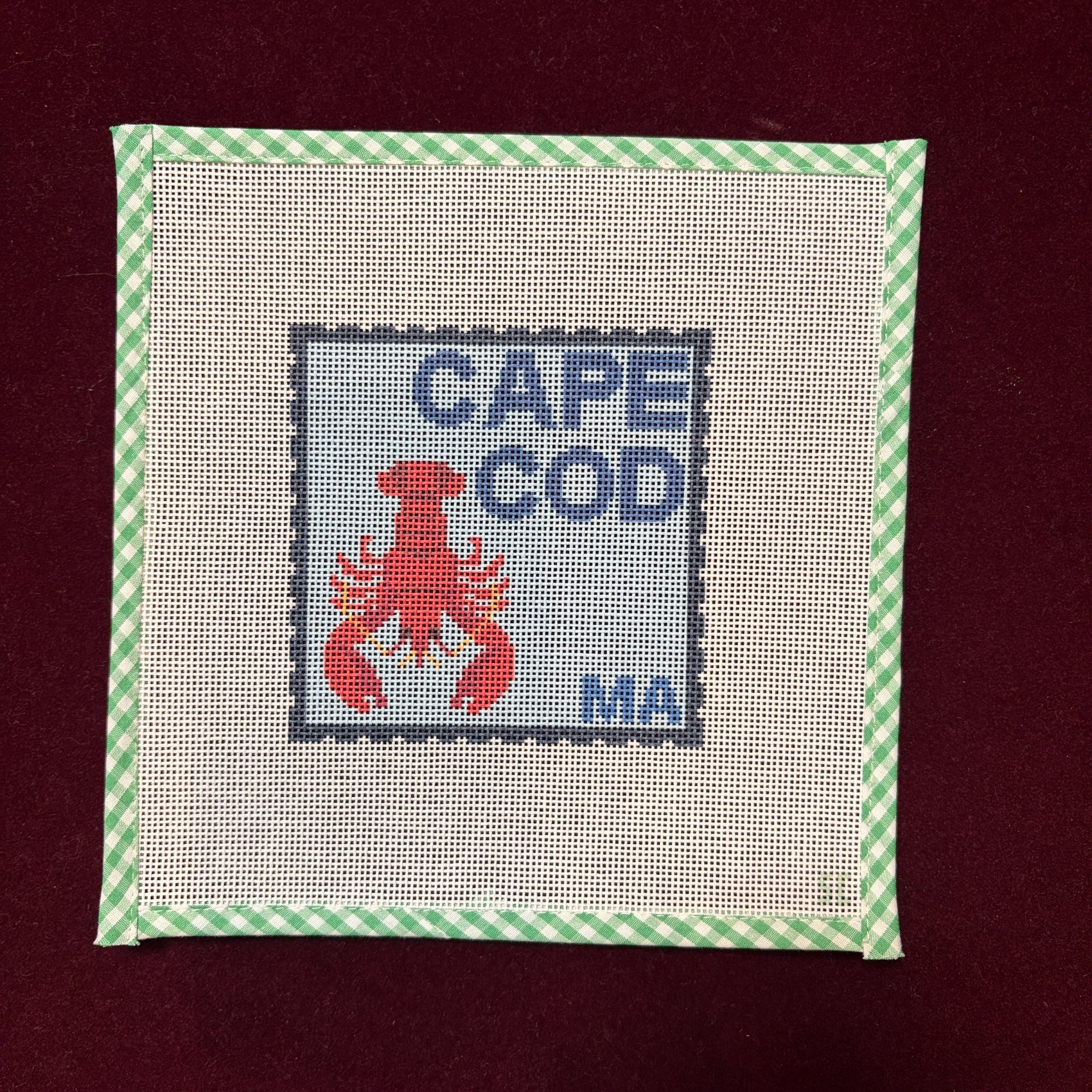 Cape Cod-Needlepoint Canvas-Strawberry Club-The Pepper Pot Barrington, IL