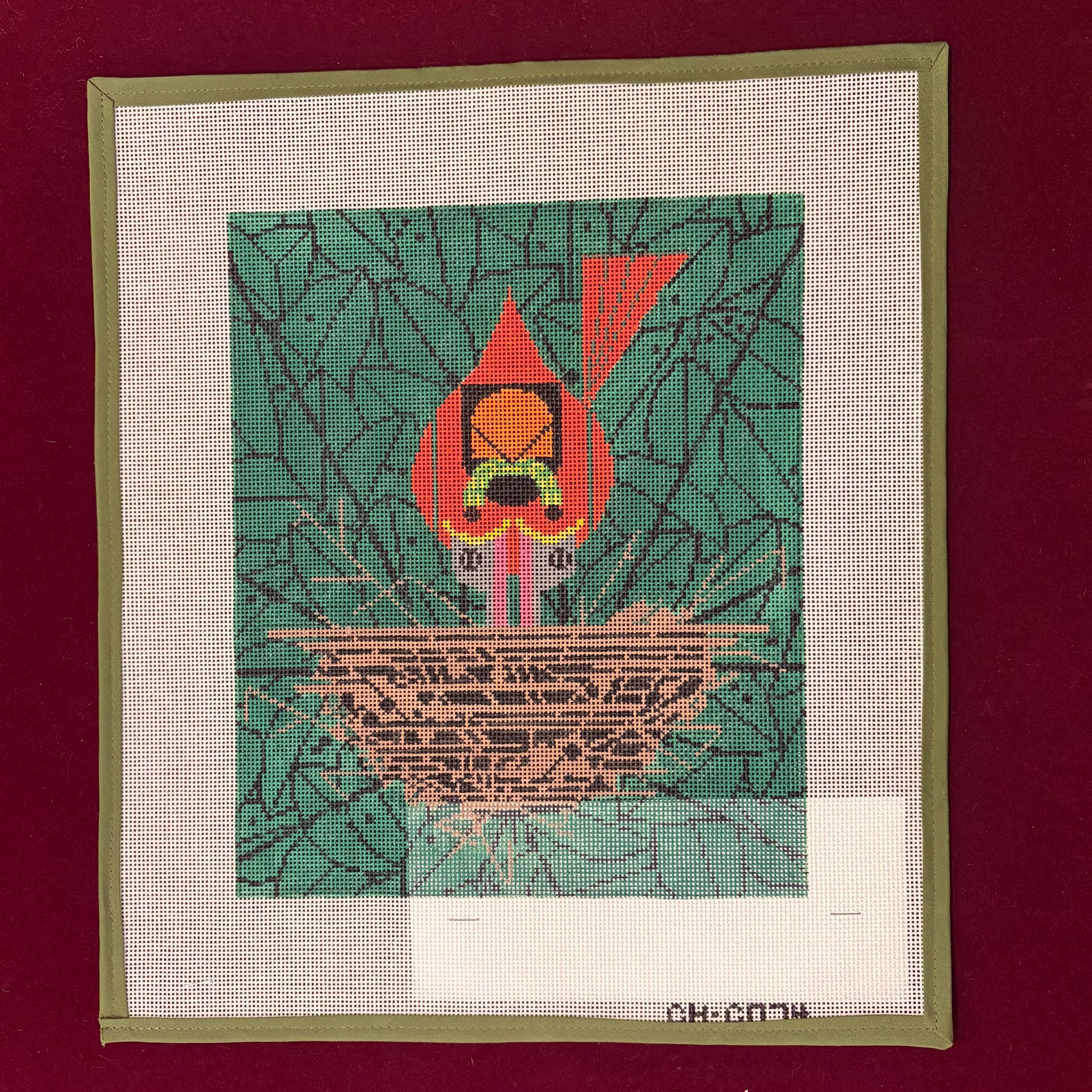 Cardinal Cradle-Canvas-The Meredith Collection-The Pepper Pot