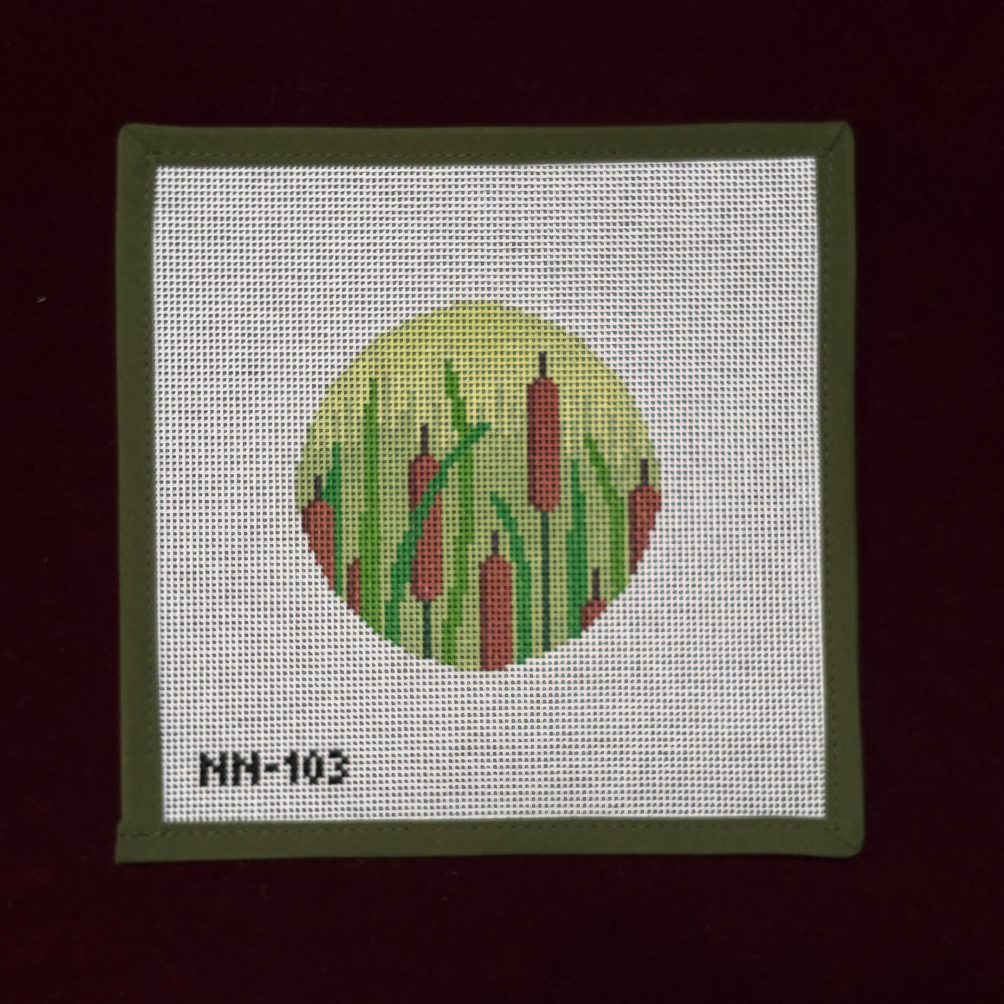 Cat Tails-Needlepoint Canvas-Needle Nola-The Pepper Pot Barrington, IL