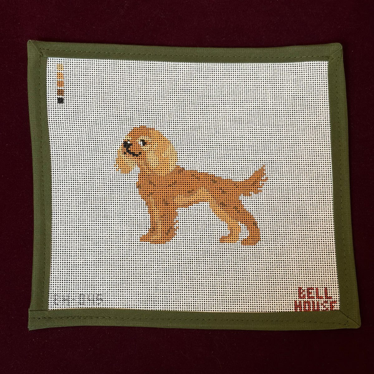 Cavalier - Ruby-Needlepoint Canvas-Bell House Designs-The Pepper Pot Barrington, IL