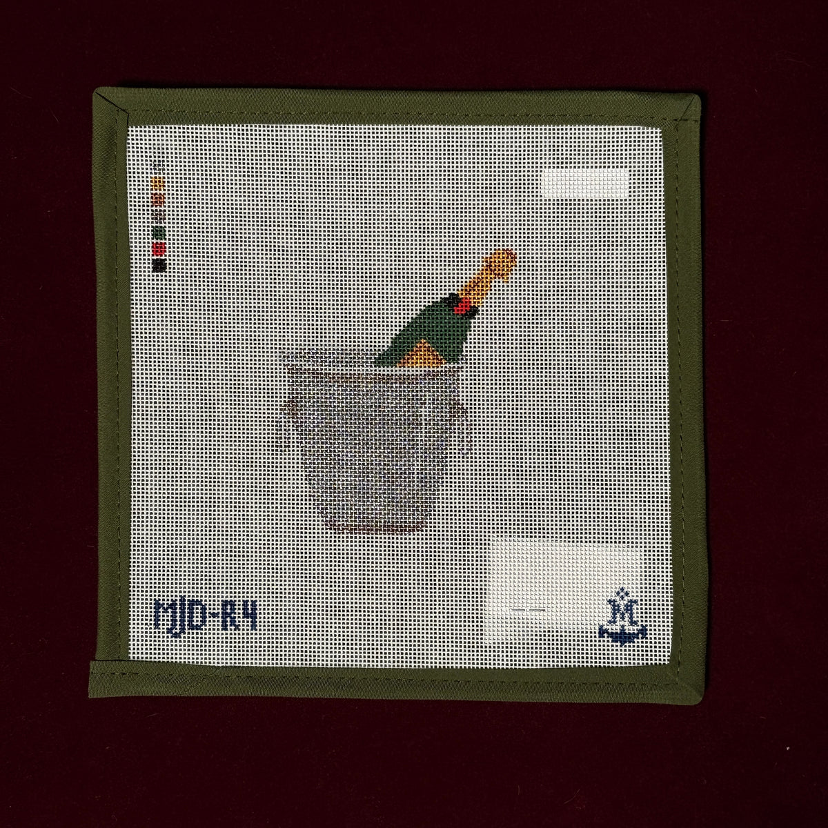 Champagne Bucket-Needlepoint Canvas-Morgan Julia Designs-The Pepper Pot Barrington, IL
