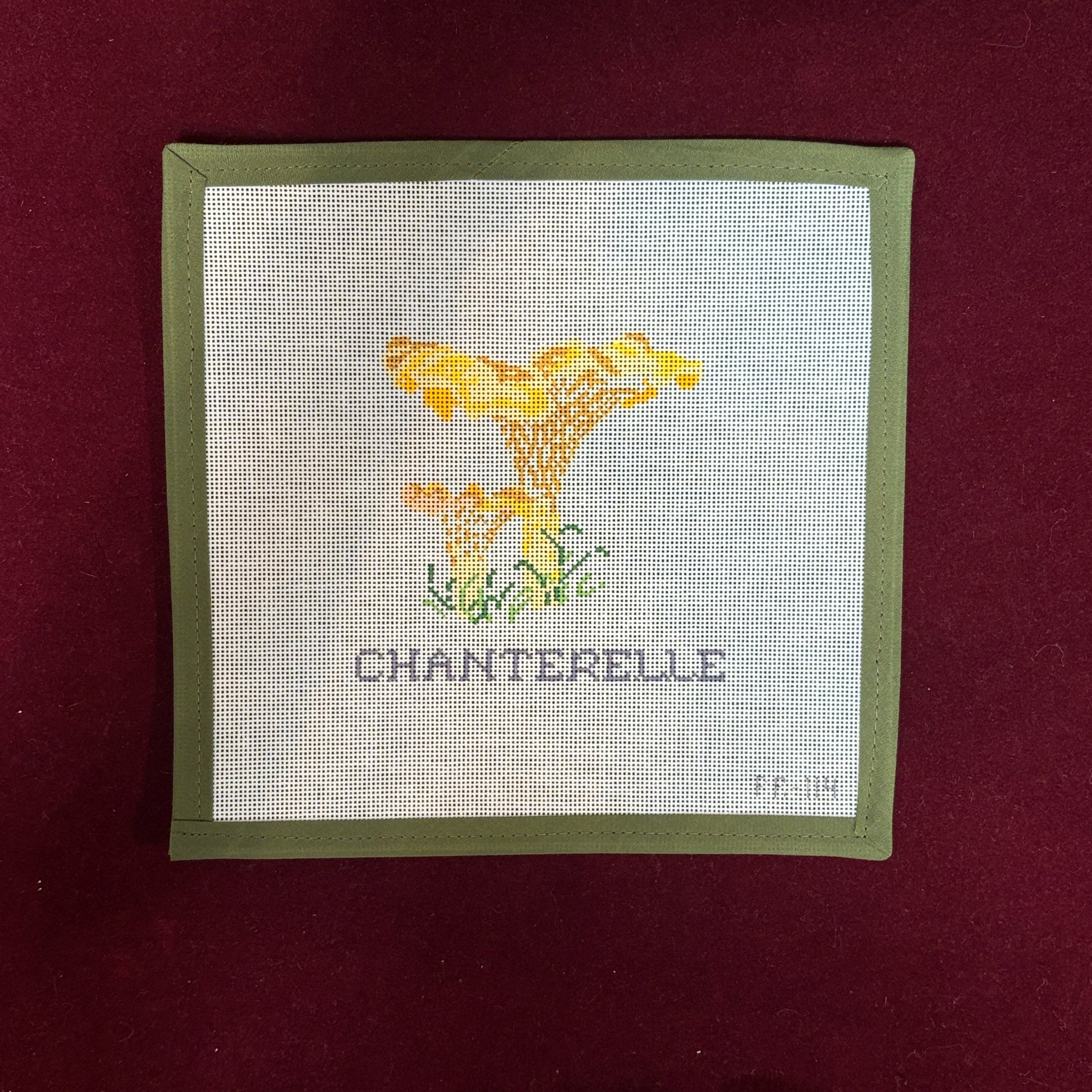 Chanterelle Mushroom-Needlepoint Canvas-Stitch Tent-The Pepper Pot Barrington, IL