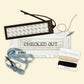 Library card inspired needlepoint kit