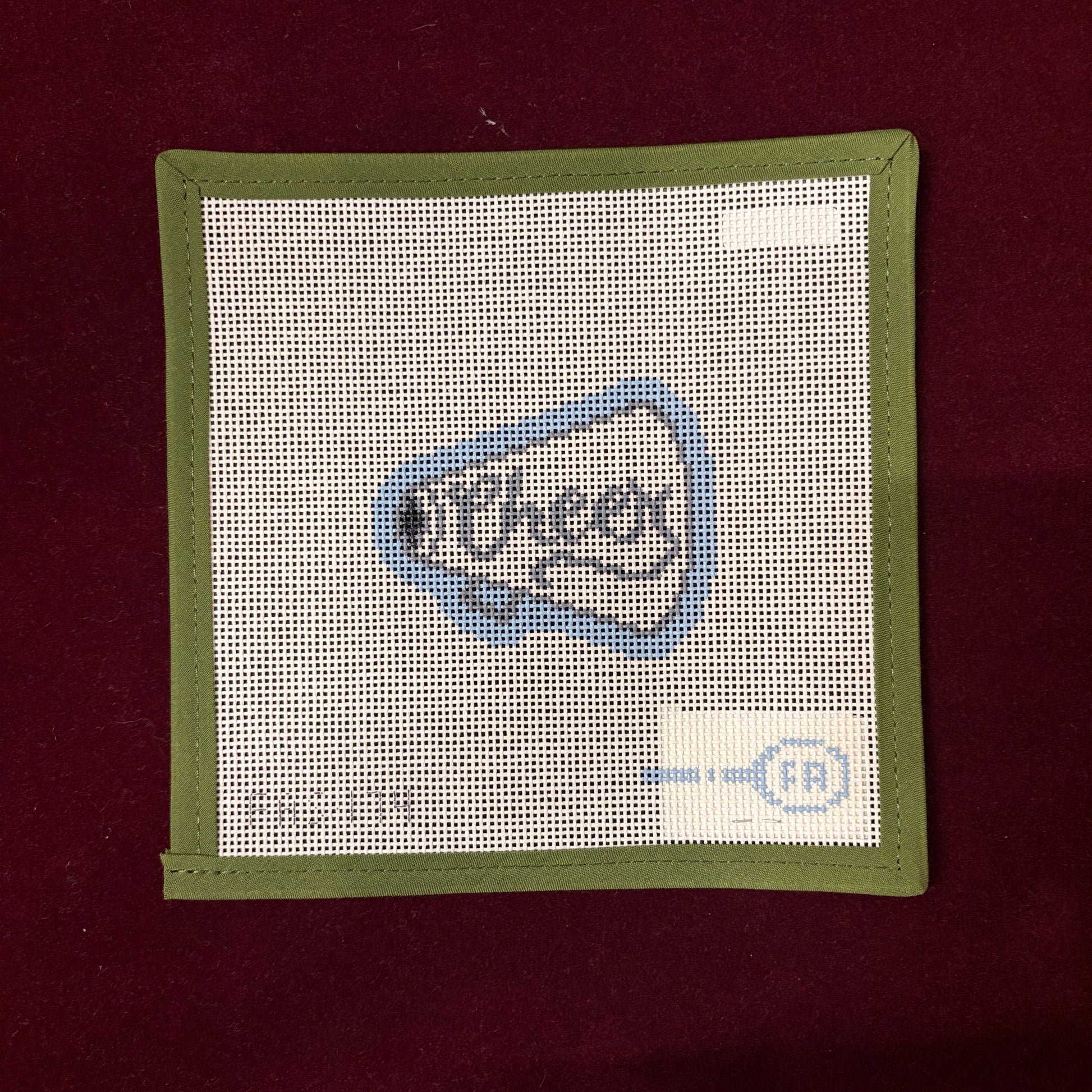 Cheer Megaphone-Needlepoint Canvas-Francis Abel-The Pepper Pot Barrington, IL