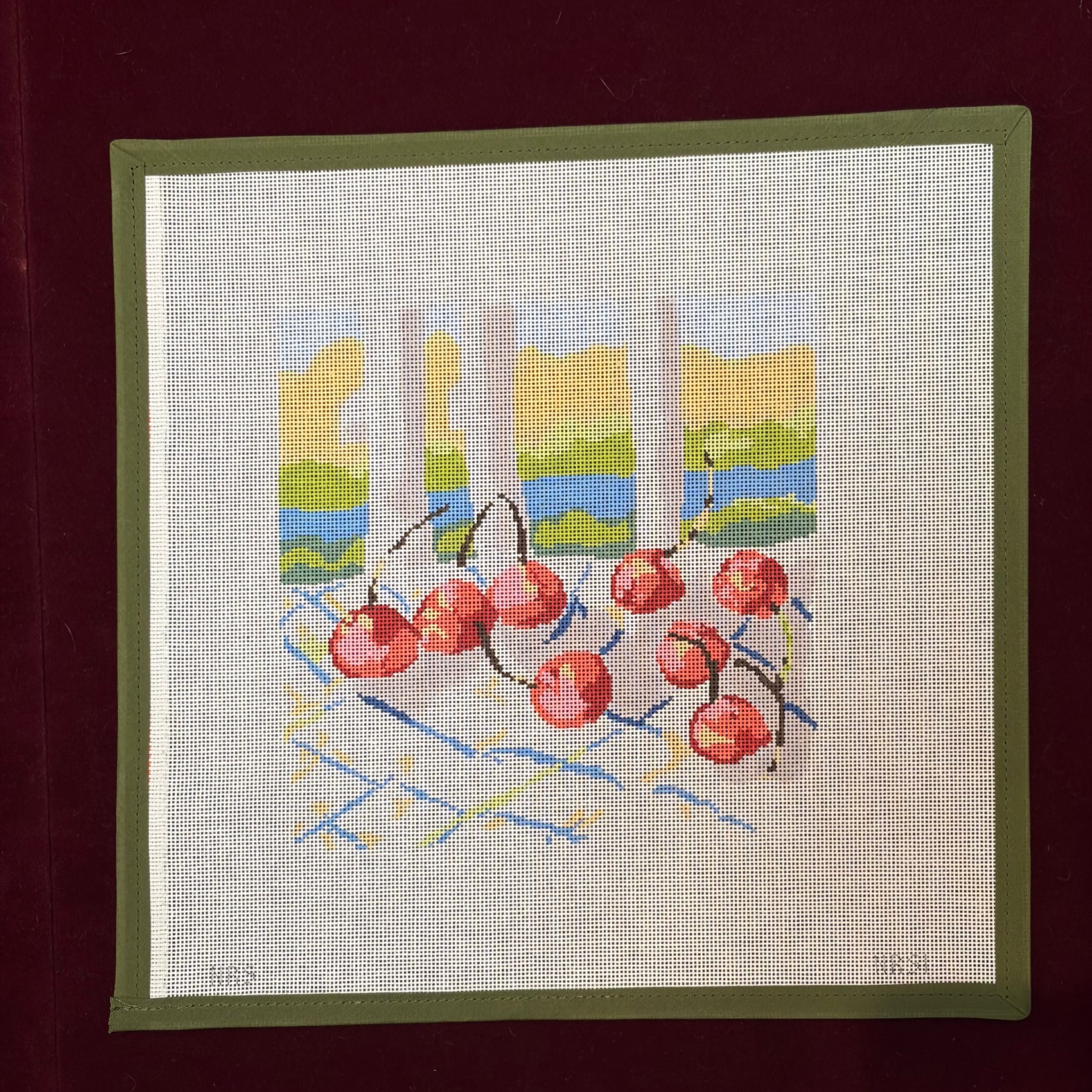 Cherries - Plum Stitchery-Canvas-Plum Stitchery-The Pepper Pot