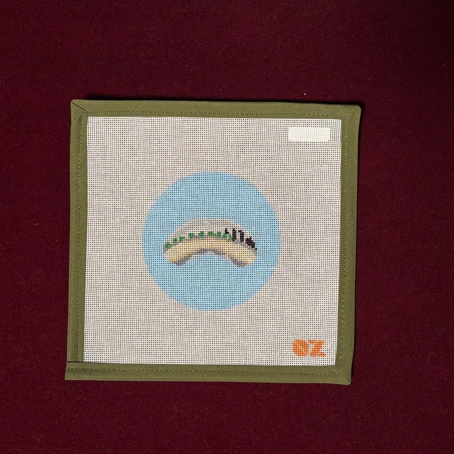 Chicago Reflection Bean Needlepoint Canvas-Needlepoint Canvas-Oz Needle and Thread-The Pepper Pot Barrington, IL