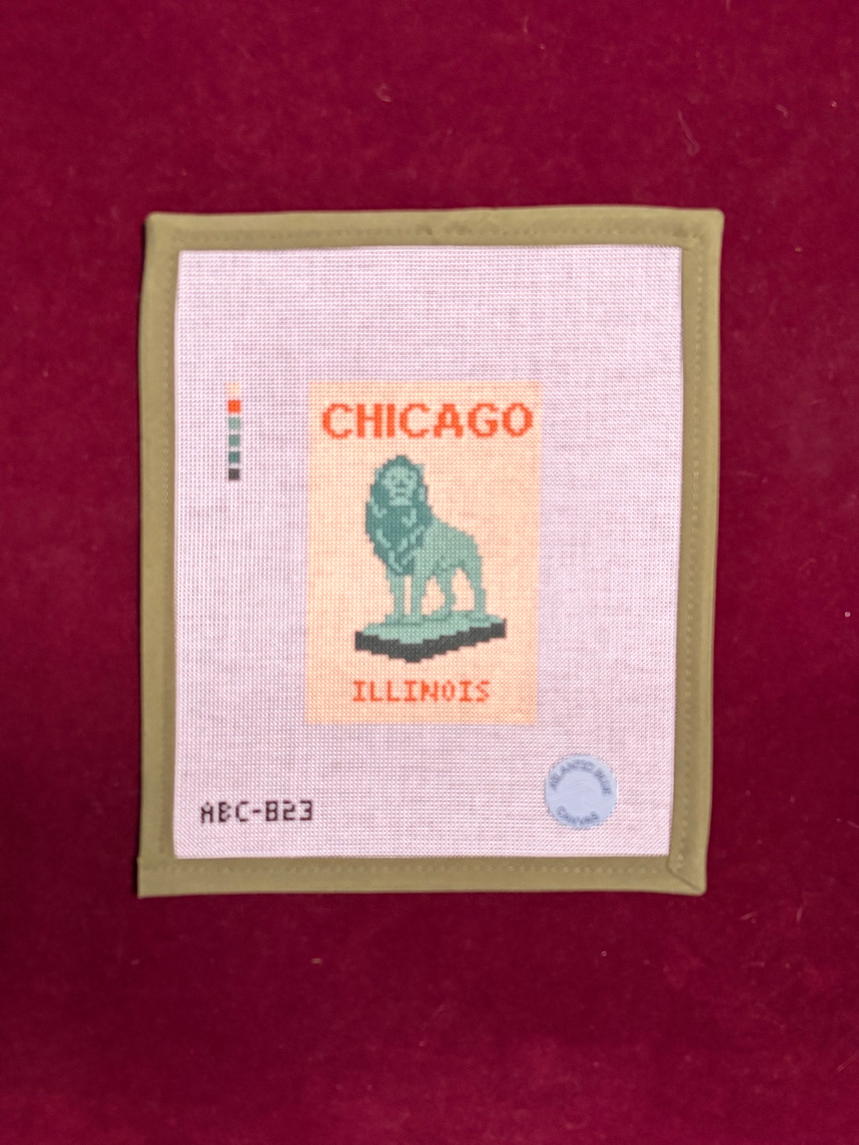 Chicago Travel Book-Canvas-Atlantic Blue Canvas-The Pepper Pot
