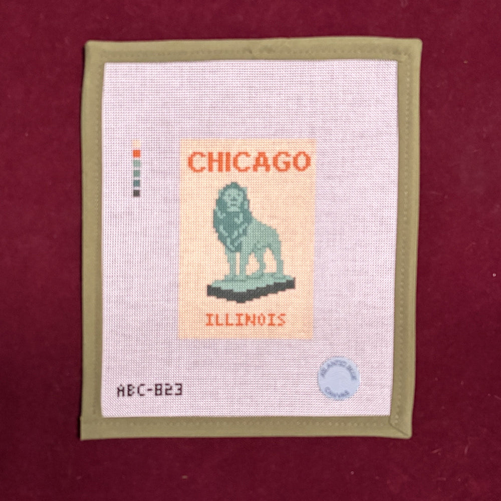 Chicago Travel Book-Canvas-Atlantic Blue Canvas-The Pepper Pot