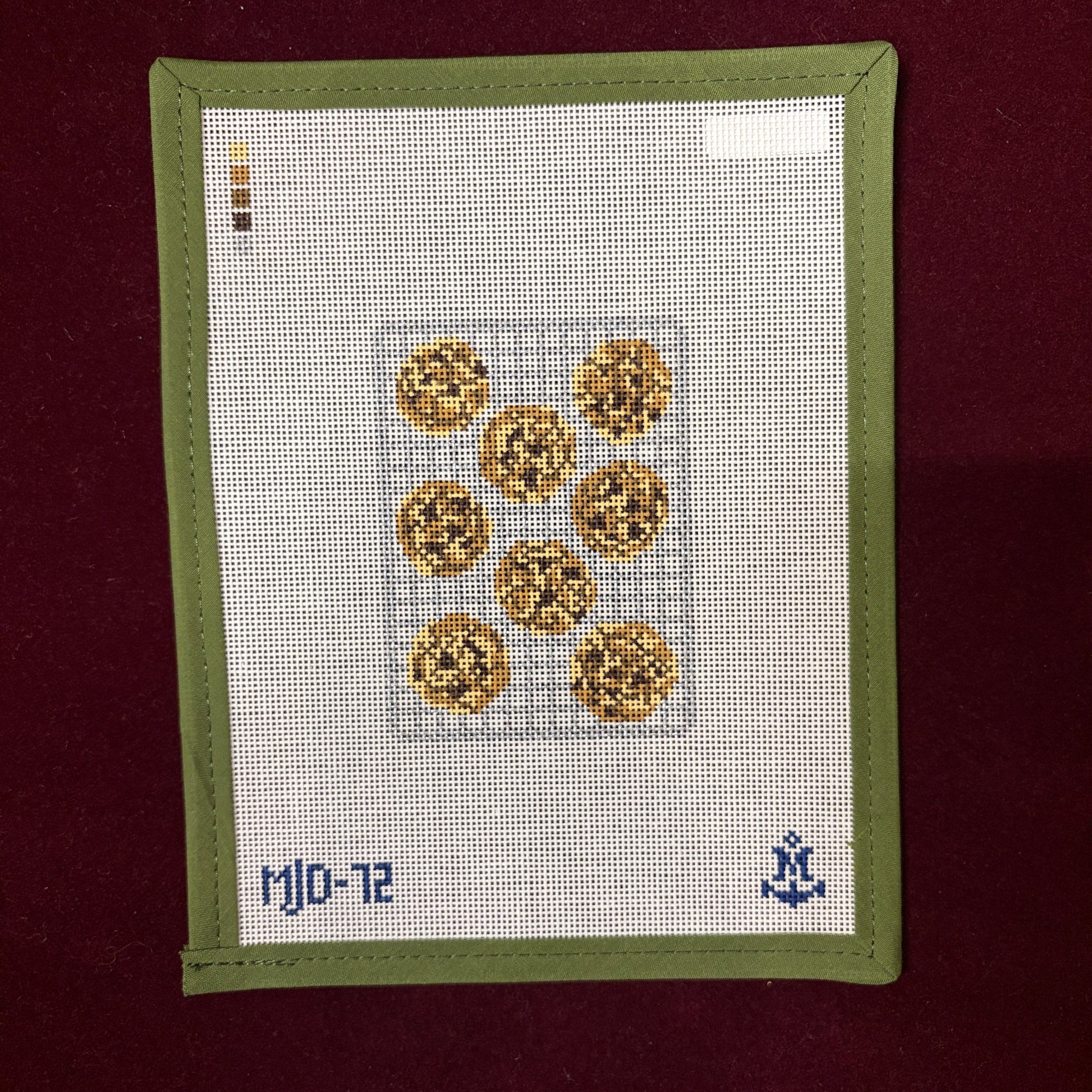 Chocolate Chip Cookies-Needlepoint Canvas-Morgan Julia Designs-The Pepper Pot Barrington, IL