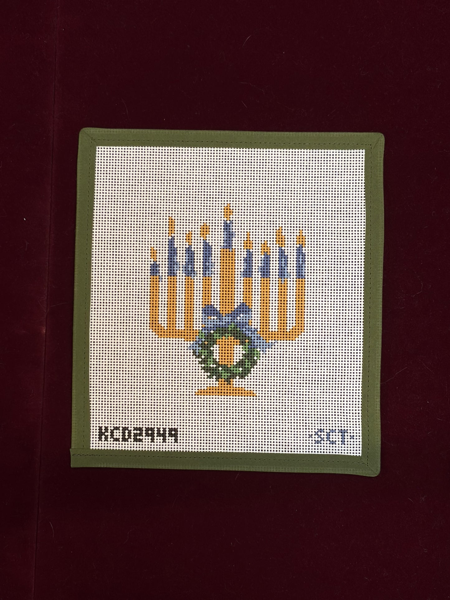 Chrismukkah Menorah-Canvas-KCN Designers-The Pepper Pot