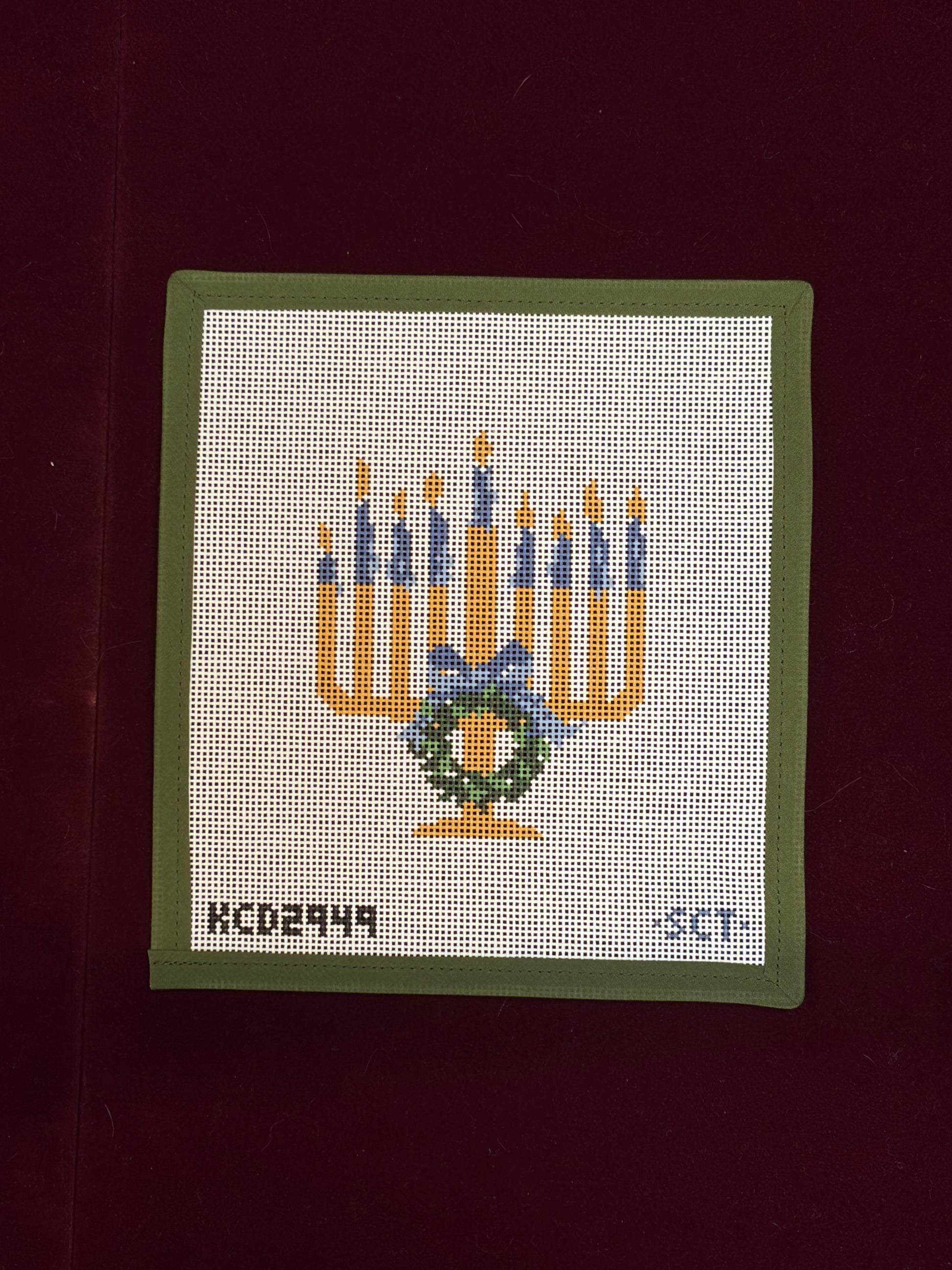 Chrismukkah Menorah-Canvas-KCN Designers-The Pepper Pot