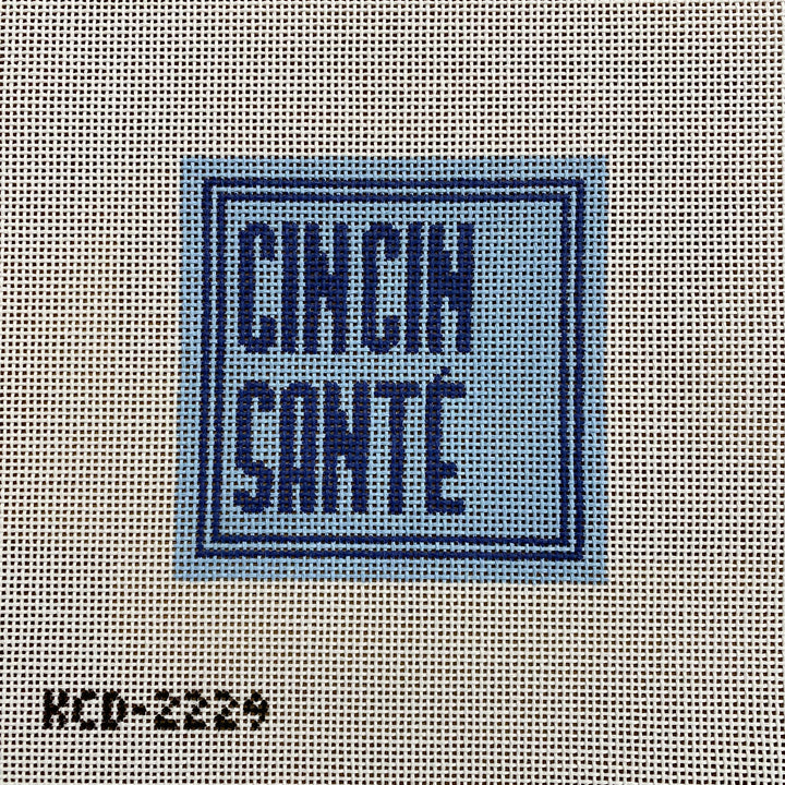 Cin Cin Square August Trunk Show-Needlepoint Canvas-KCN Designers-The Pepper Pot Barrington, IL