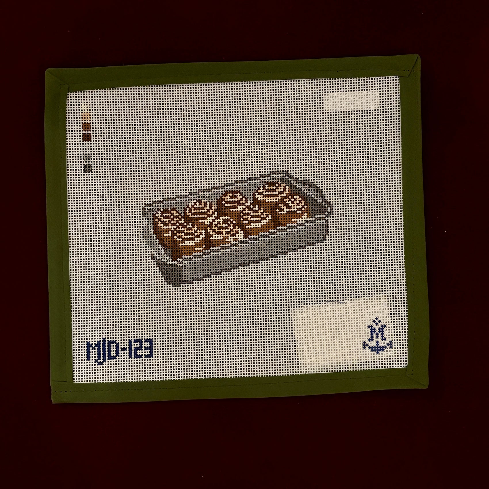Cinnamon Rolls-Needlepoint Canvas-Morgan Julia Designs-The Pepper Pot Barrington, IL