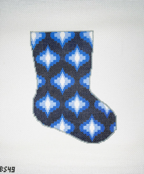 Classic Blues Ogee August Trunk Show-Needlepoint Canvas-KCN Designers-The Pepper Pot Barrington, IL