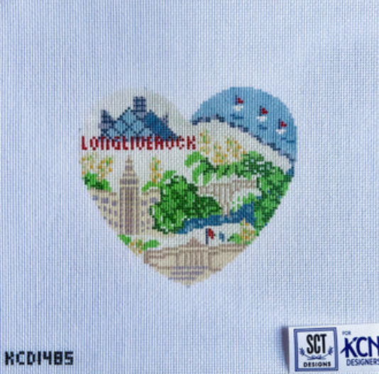 Cleveland Heart August Trunk Show-Needlepoint Canvas-KCN Designers-The Pepper Pot Barrington, IL