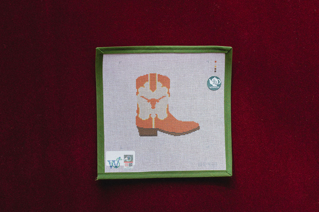 College Boots - Texas-Canvas-Wipstitch-The Pepper Pot