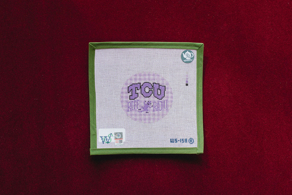 College Rounds - TCU-Canvas-Wipstitch-The Pepper Pot