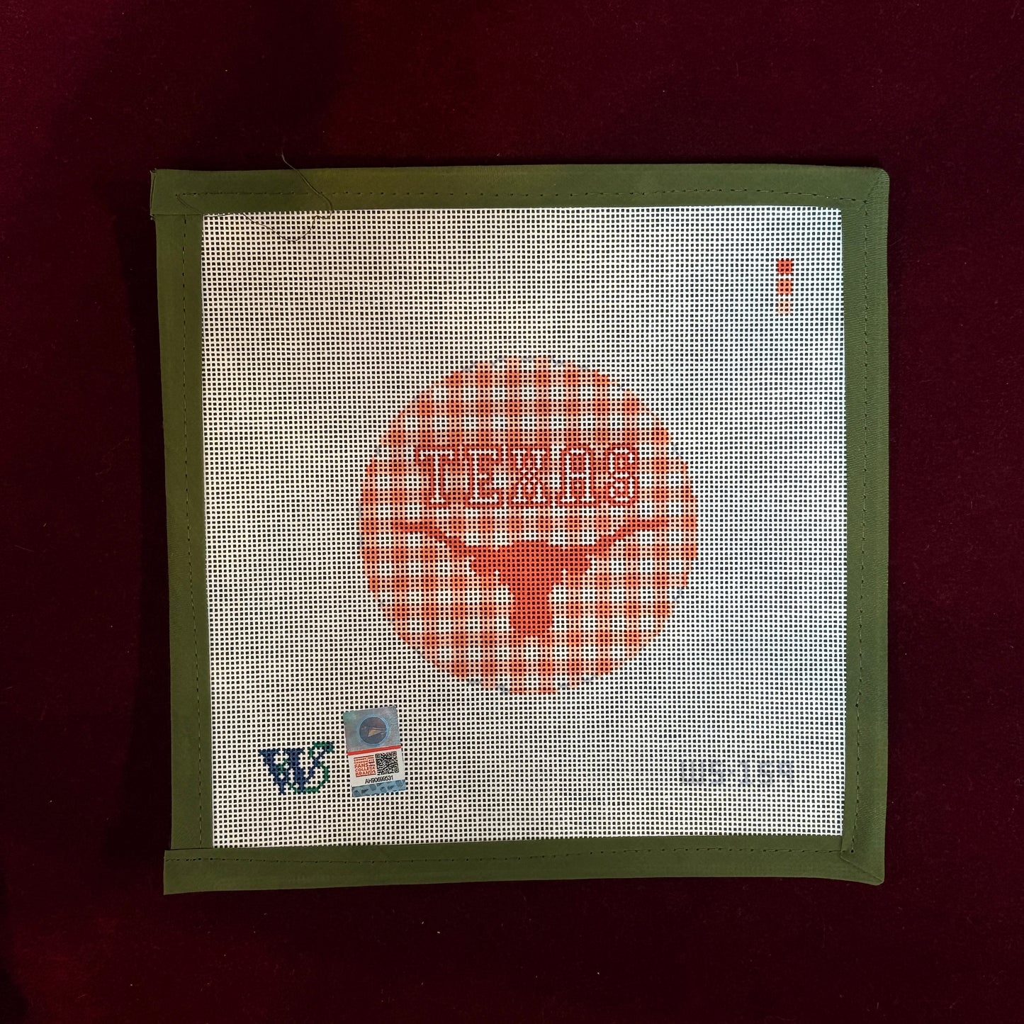 College Rounds - Texas-Needlepoint Canvas-Wipstitch-The Pepper Pot Barrington, IL