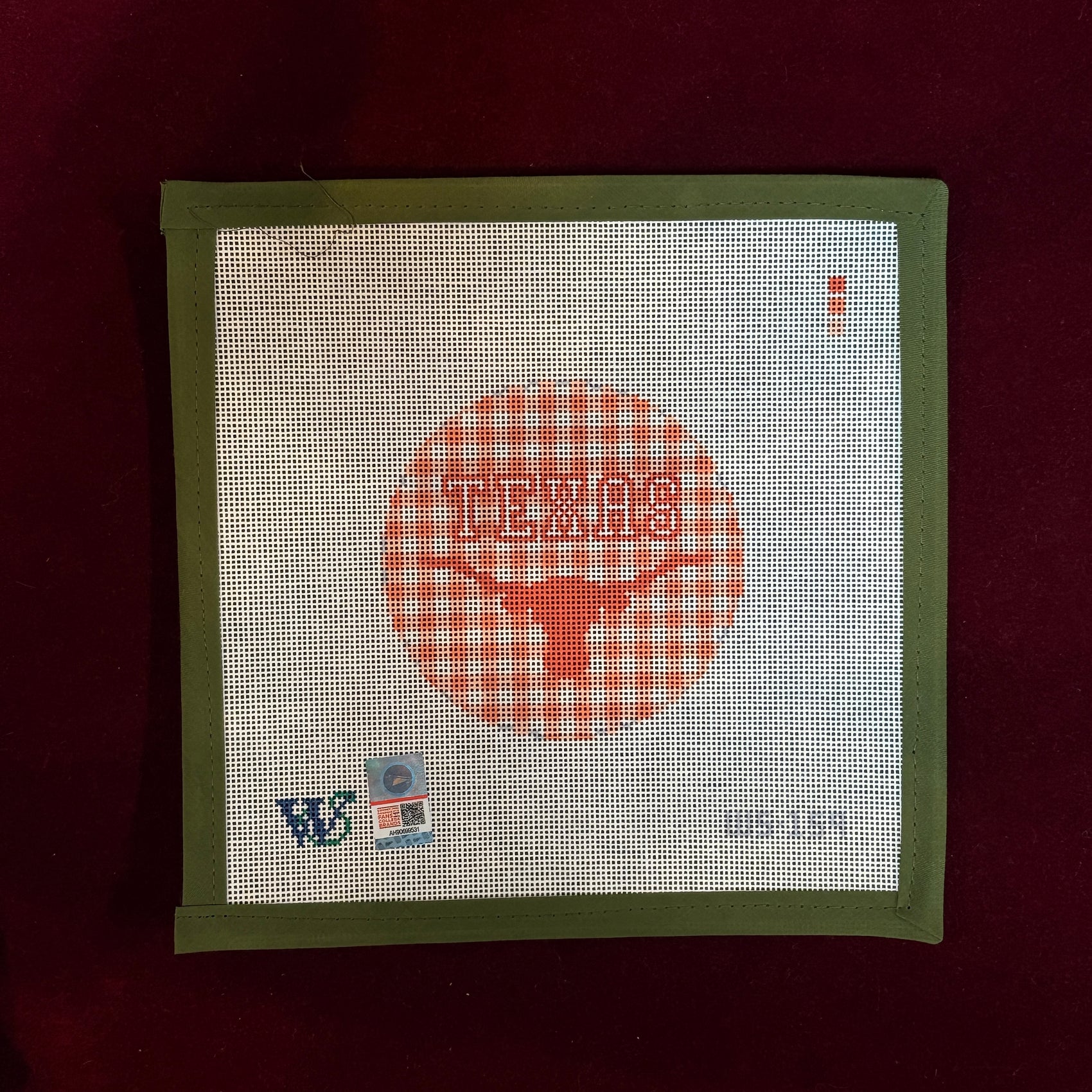 College Rounds - Texas-Needlepoint Canvas-Wipstitch-The Pepper Pot Barrington, IL