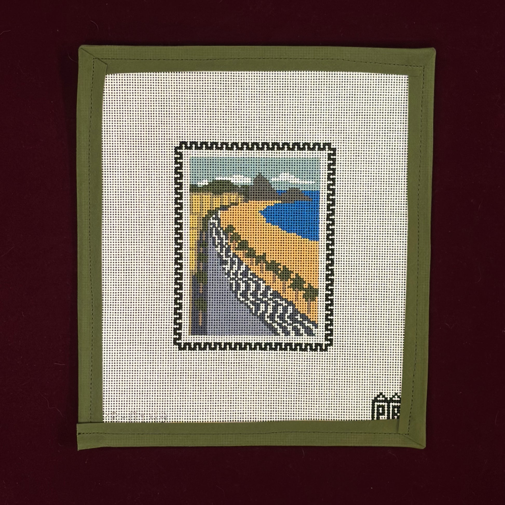 Copacabana Beach Stamp-Canvas-Postcard Row-The Pepper Pot