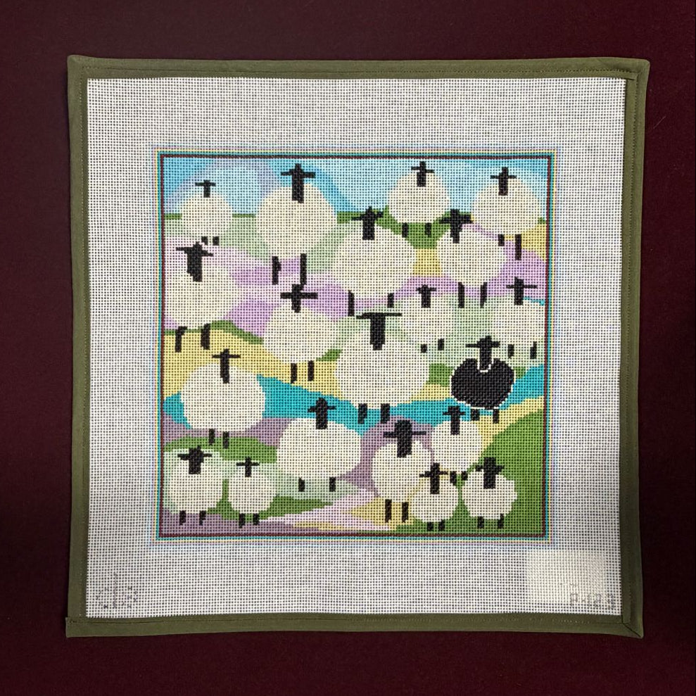 Counting Sheep-Needlepoint Canvas-Doolitte Stitchery-The Pepper Pot Barrington, IL