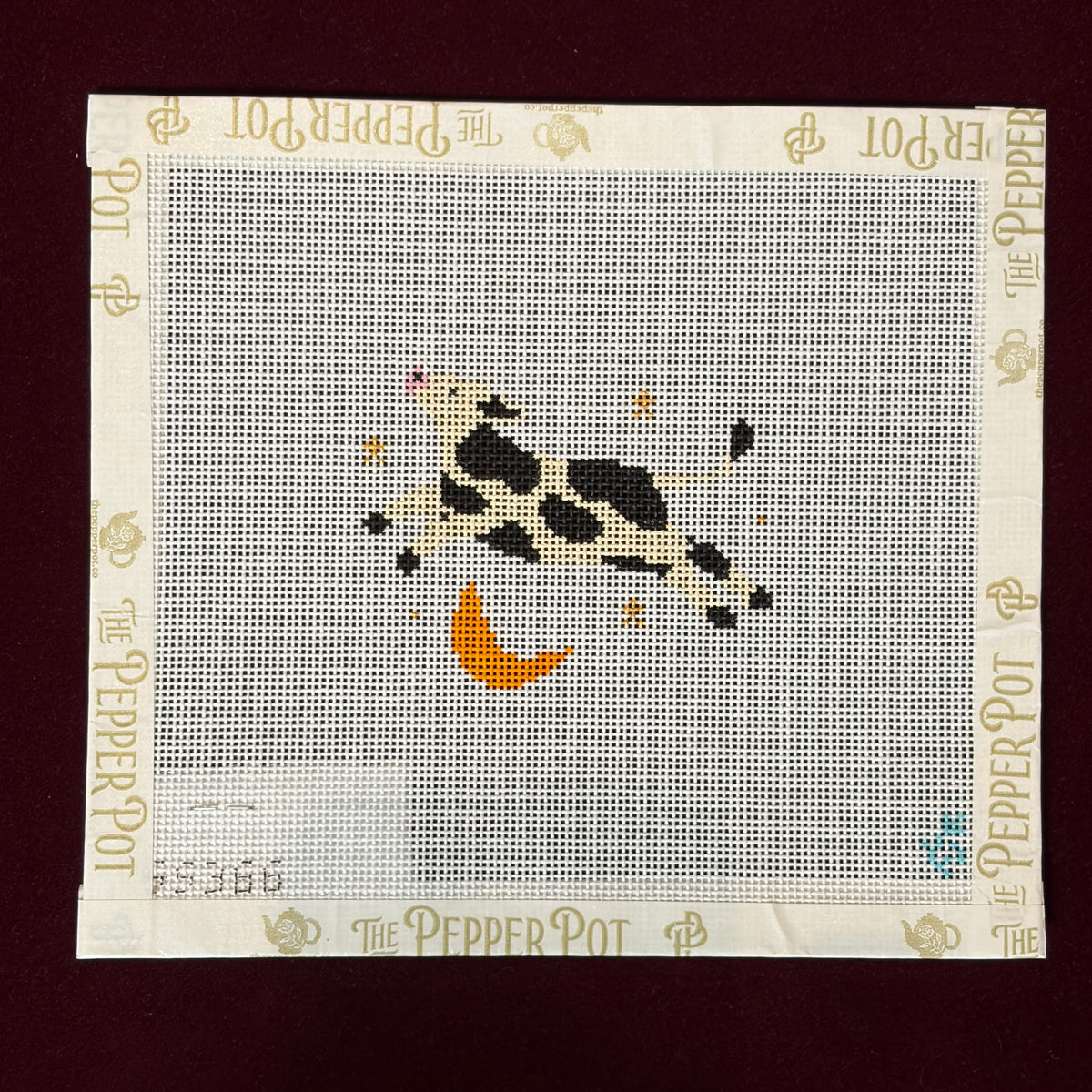 Cow Jumped Over the Moon-Needlepoint Canvas-Stitch Style-The Pepper Pot Barrington, IL