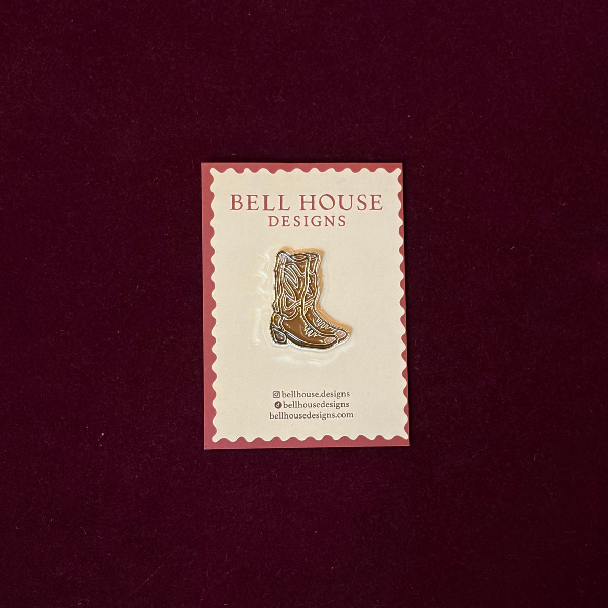 Cowboy Boots Needle Minder-Needle Minder-Bell House Designs-The Pepper Pot
