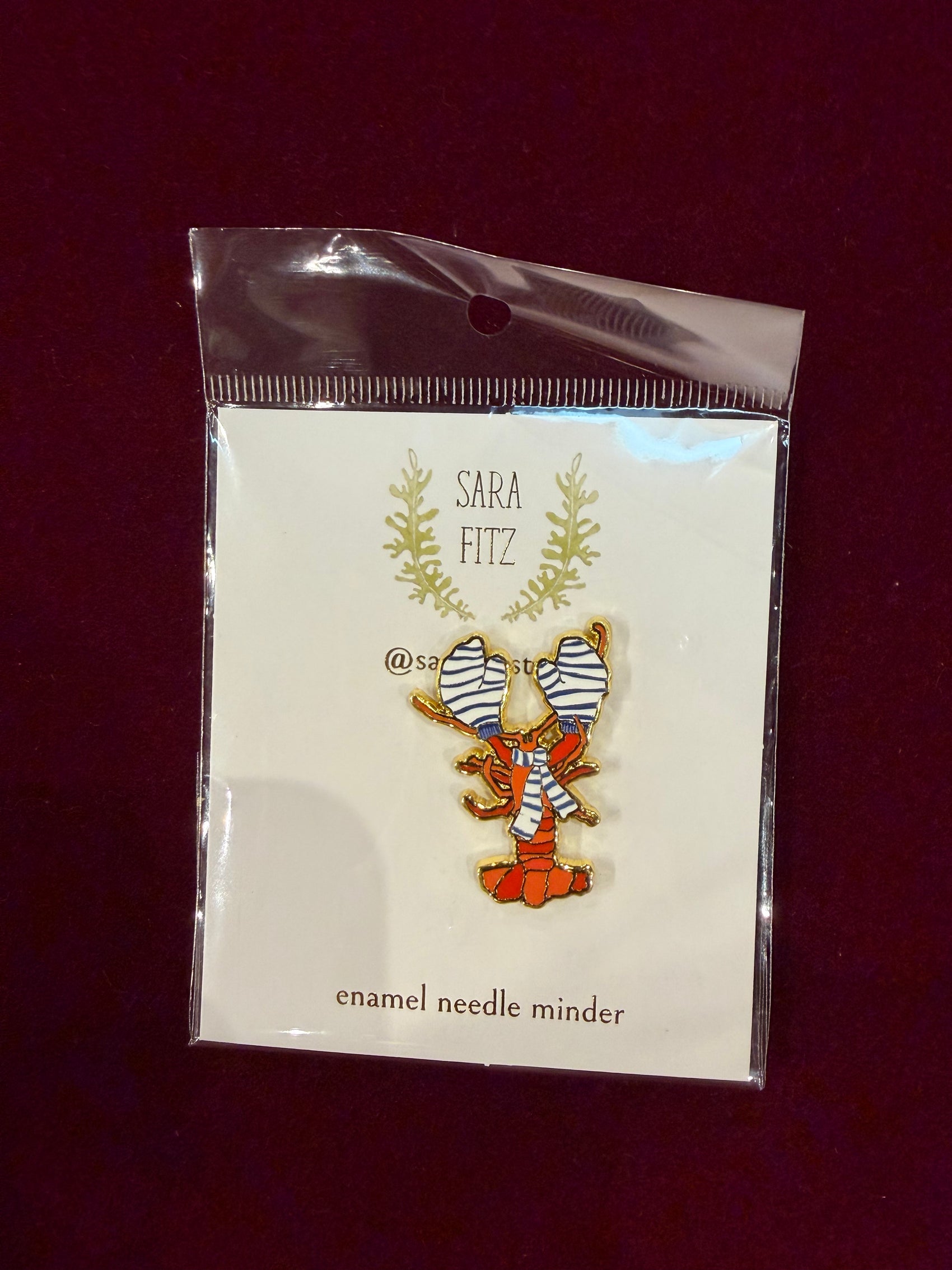 Cozy Lobster Needle Minder-Needle Minder-Sara Fitz-The Pepper Pot